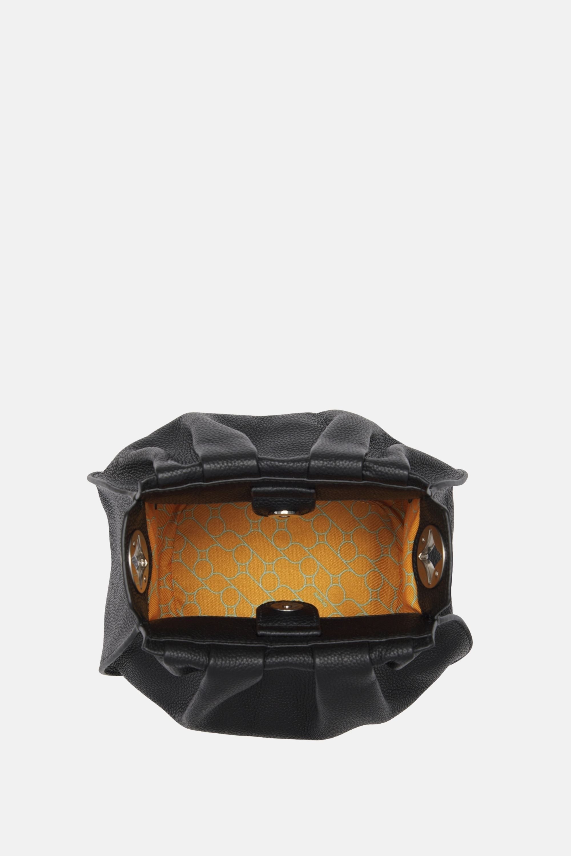 Oryany - Selena Bucket Bag - Medium Crossbody - Black Leather