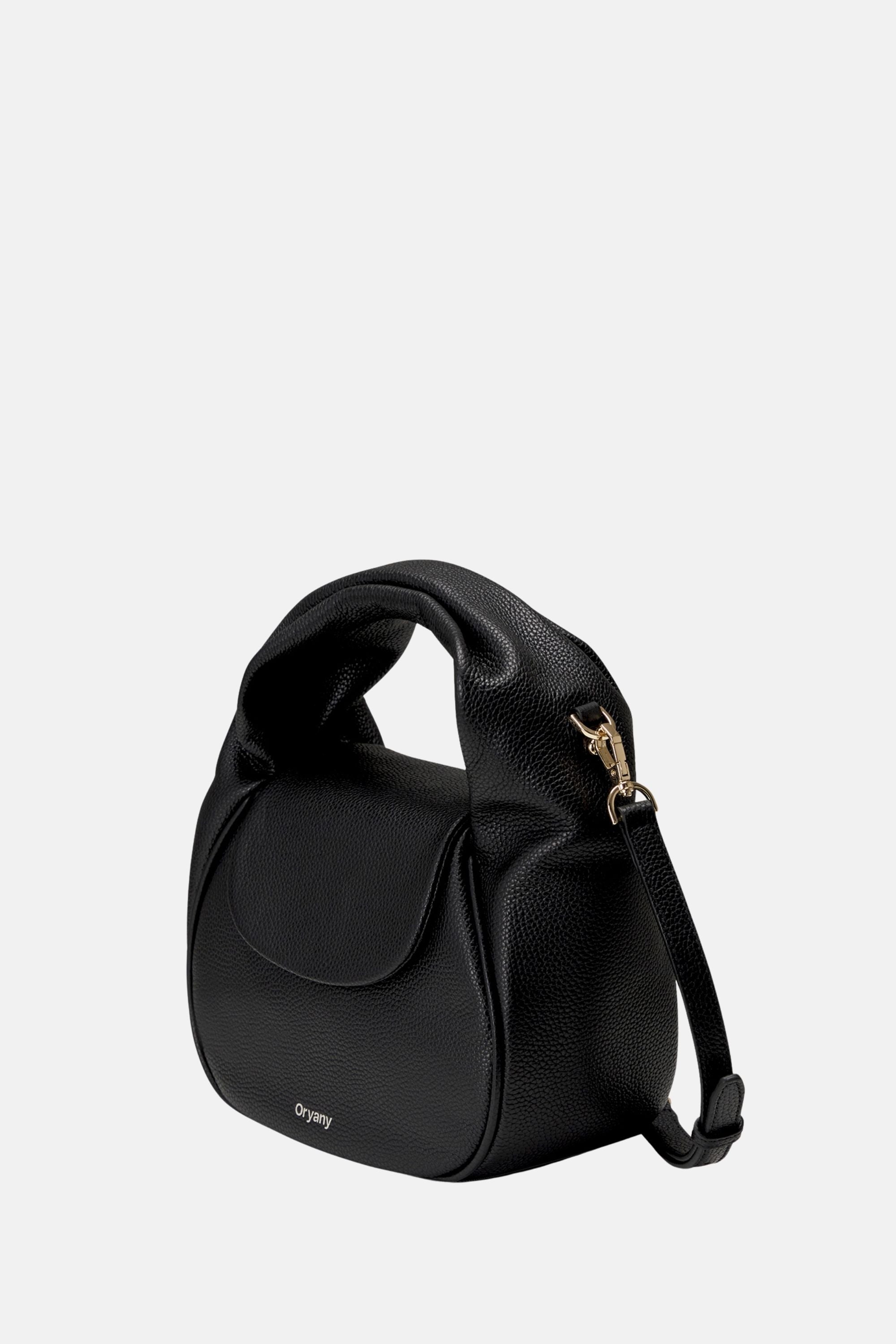 Oryany - Anaan Medium Satchel Tote – Top Handle Crossbody Bag - Black Leather
