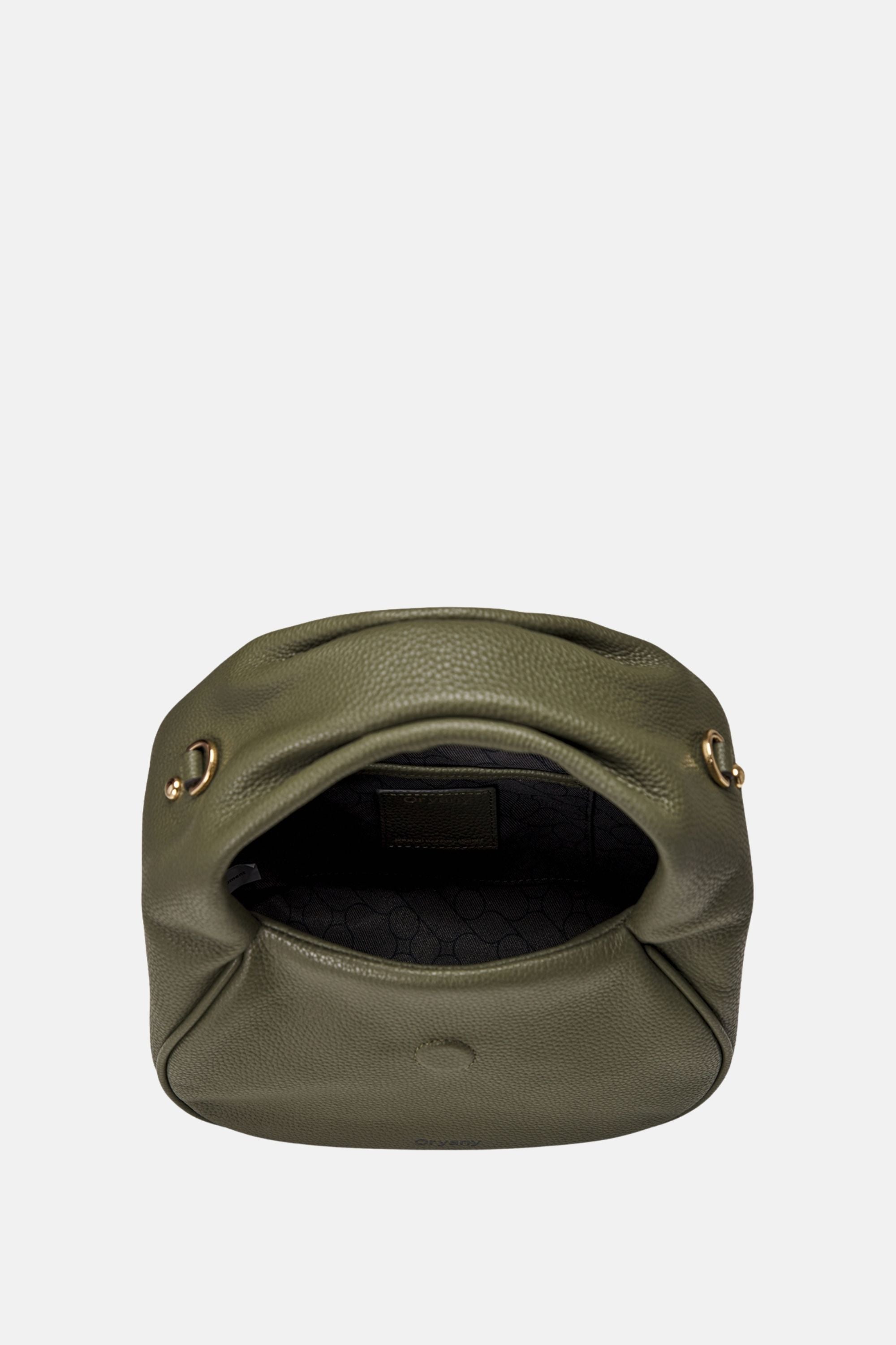 Oryany - Anaan Medium Satchel Tote – Top Handle Crossbody Bag - Olive Leather