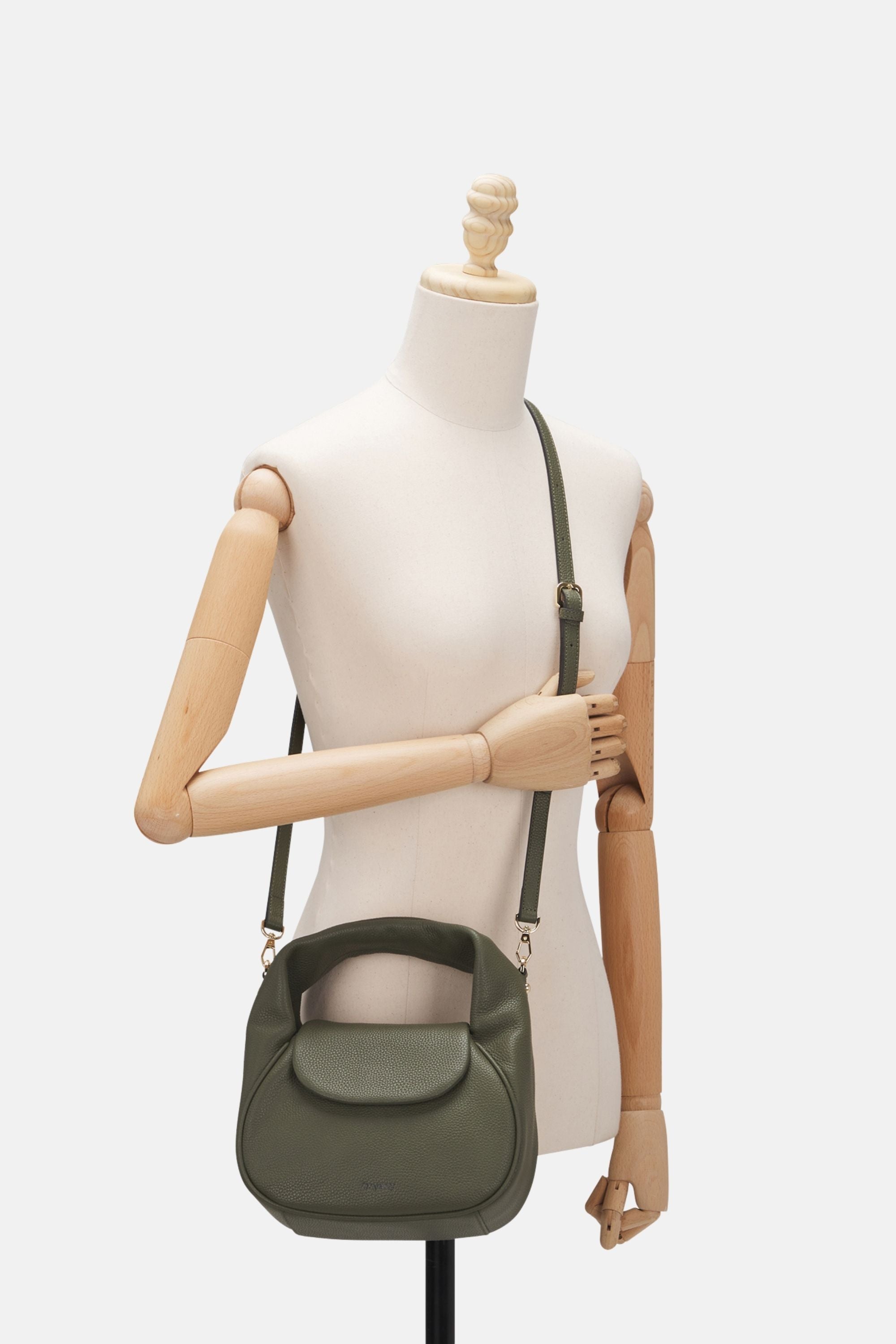 Oryany - Anaan Medium Satchel Tote – Top Handle Crossbody Bag - Olive Leather