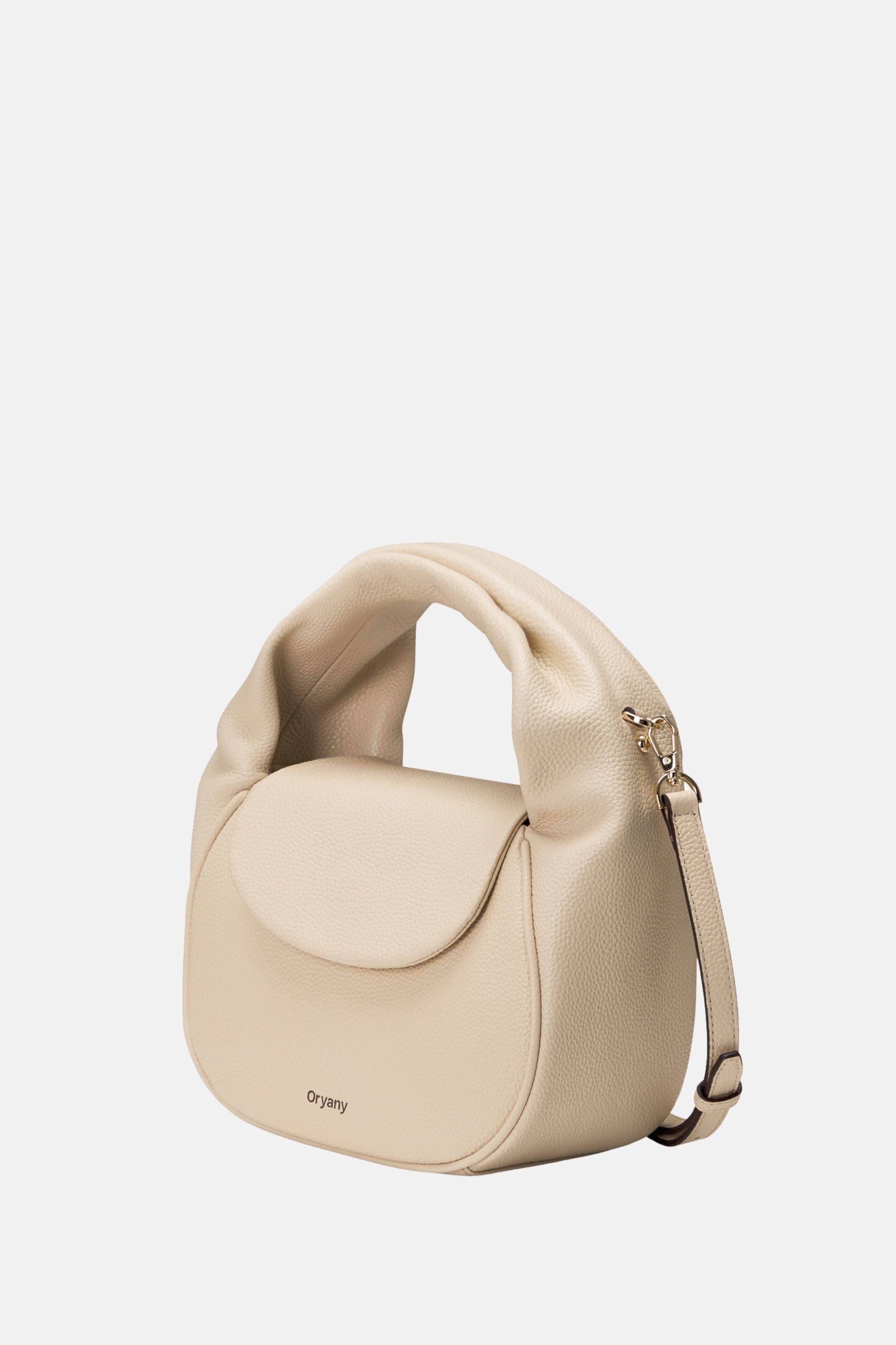 Oryany - Anaan Medium Satchel Tote – Top Handle Crossbody Bag - Cream Leather