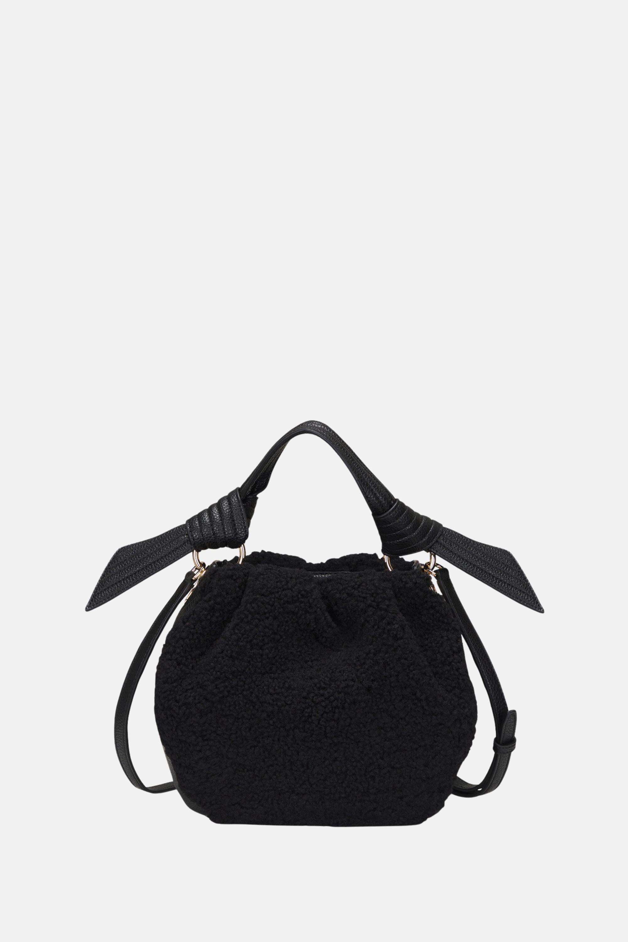 Oryany - Selena Eco Fur Bucket Bag – Medium Crossbody - Black
