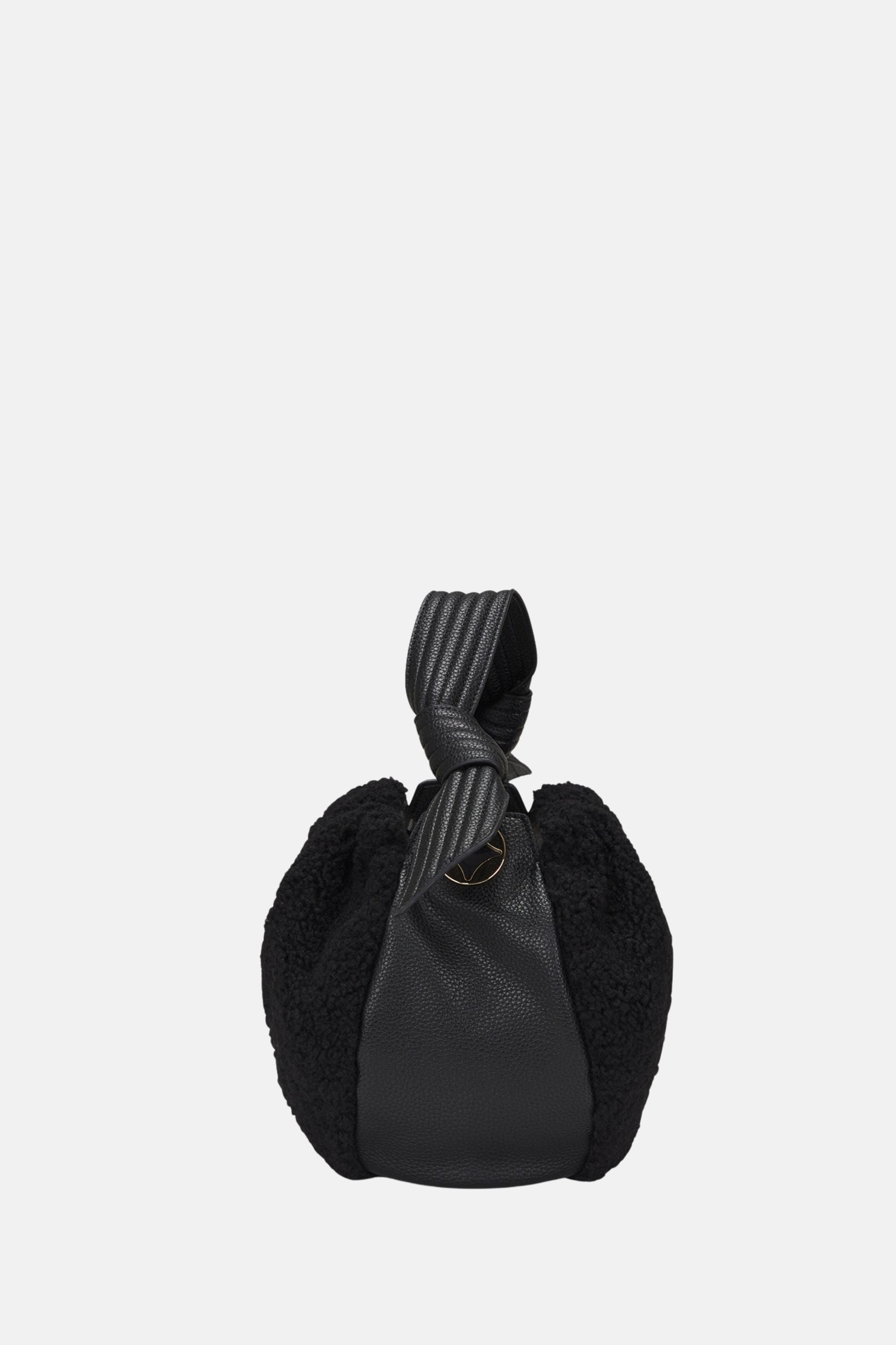 Oryany - Selena Eco Fur Bucket Bag – Medium Crossbody - Black