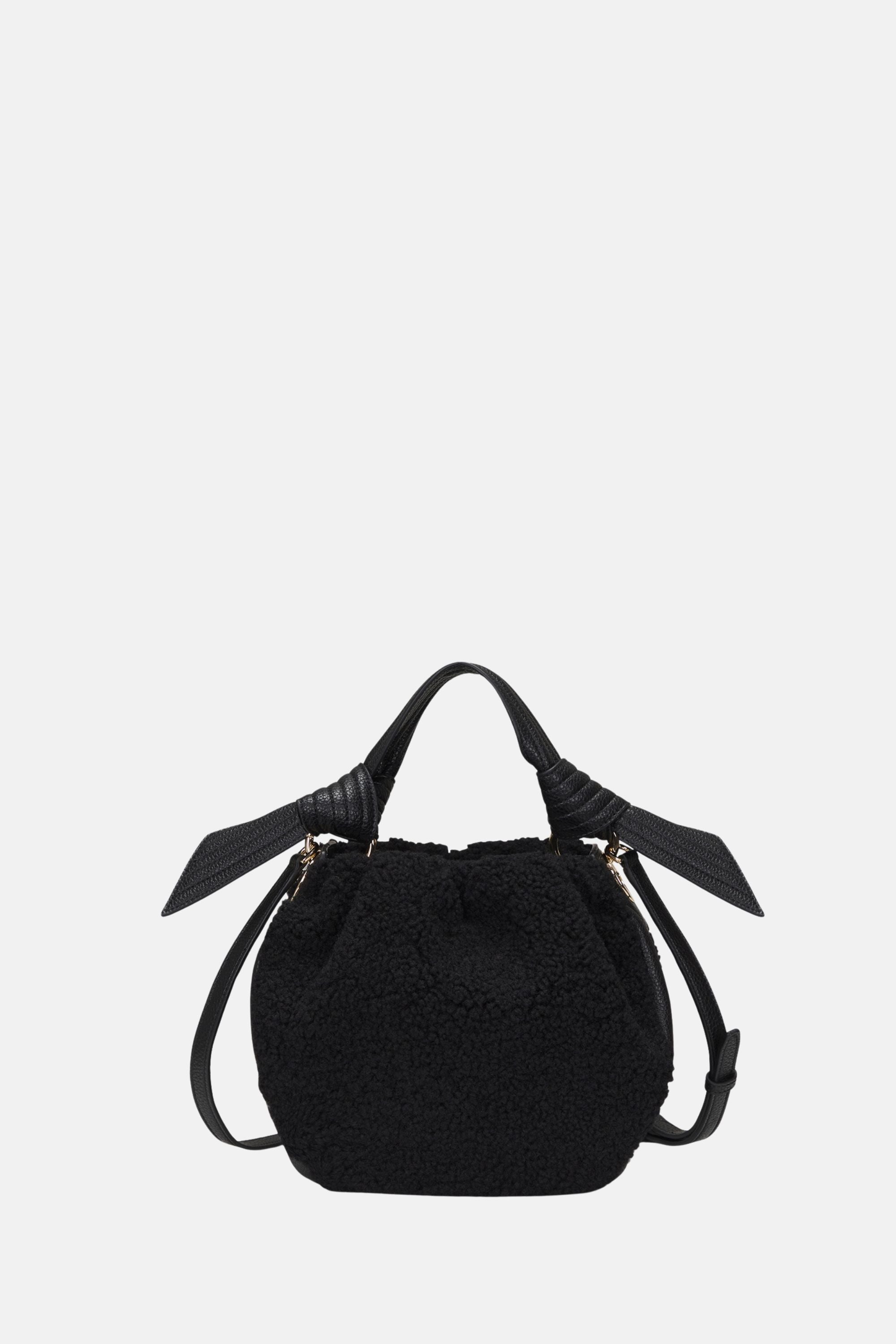 Oryany - Selena Eco Fur Bucket Bag – Medium Crossbody - Black
