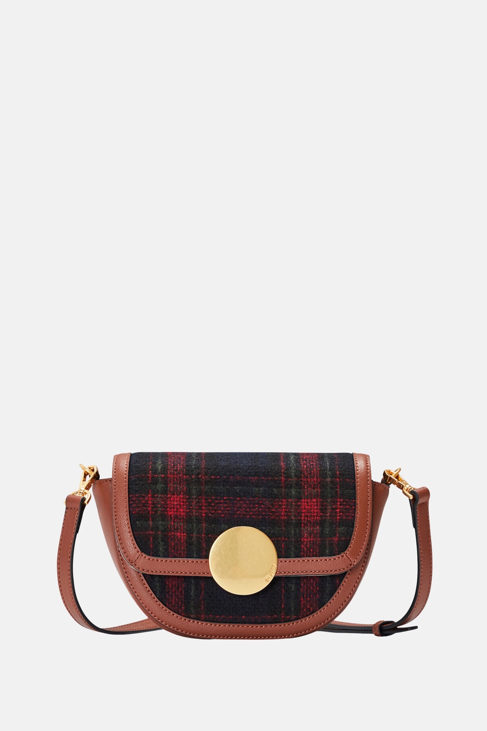 Oryany - Lottie Check Crossbody Small Handbags - Toffee Tan