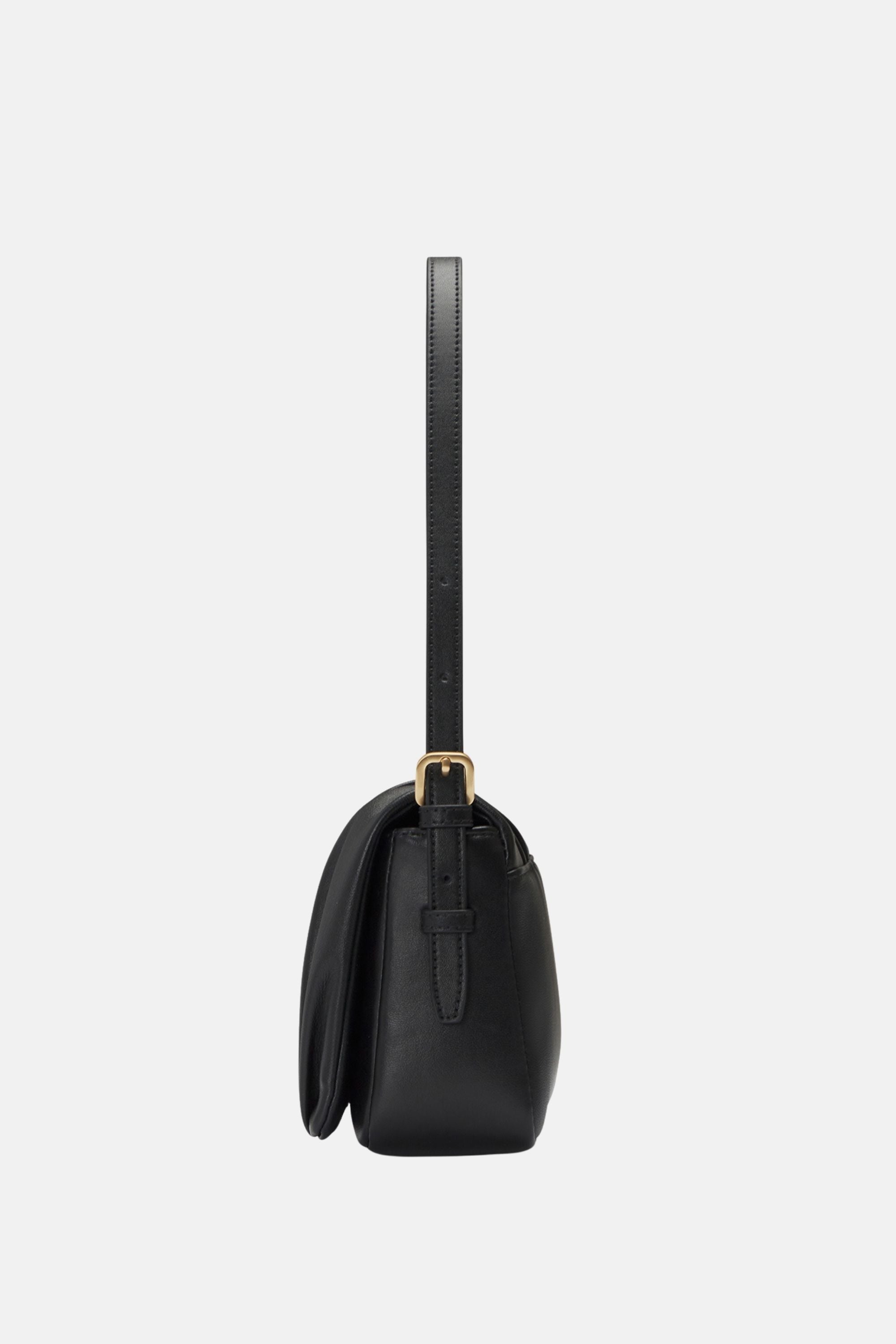 Bell Shoulder - Medium Crossbody - Black / One size