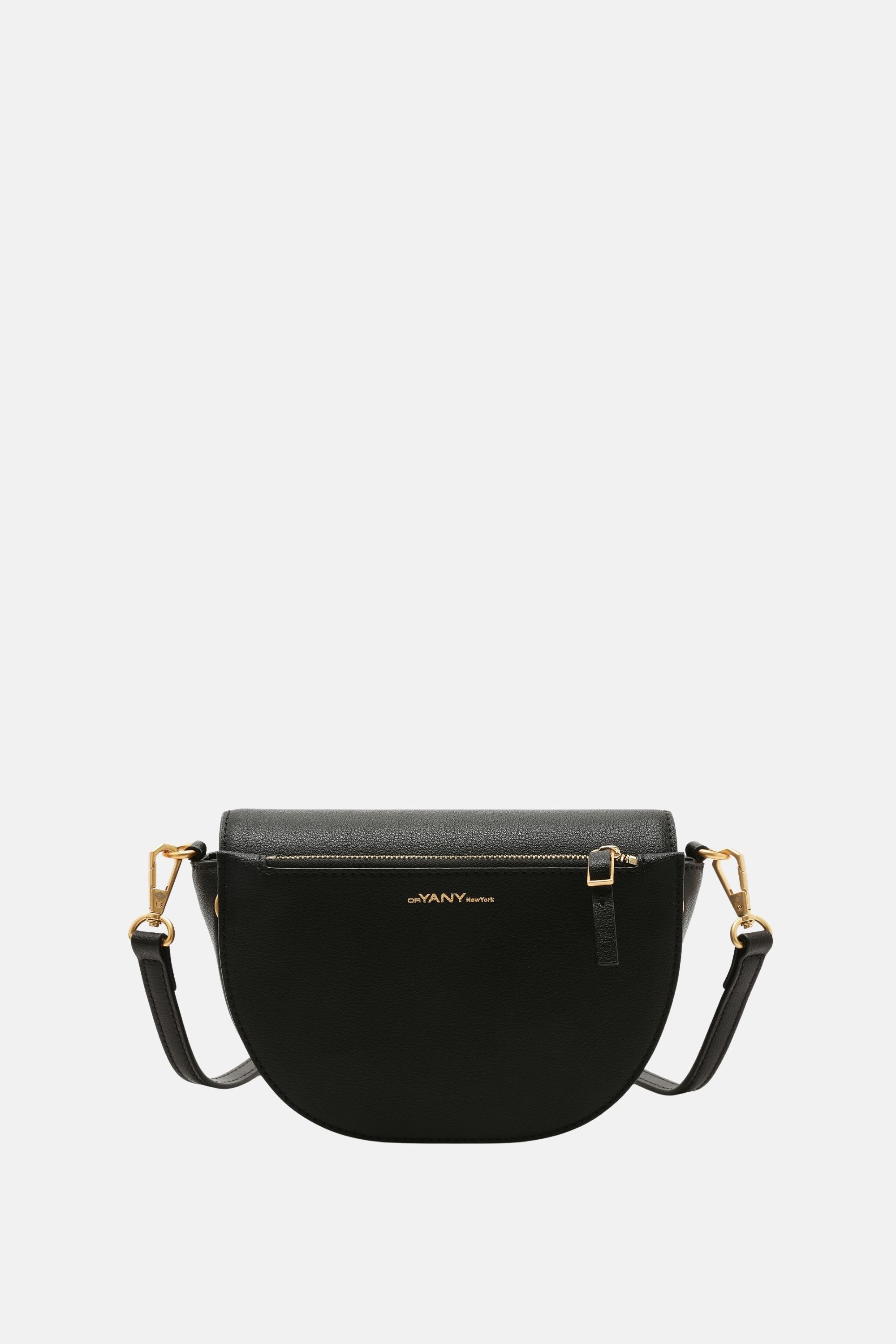 Oryany - Lottie Saddle Crossbody Small Handbags - Black Leather