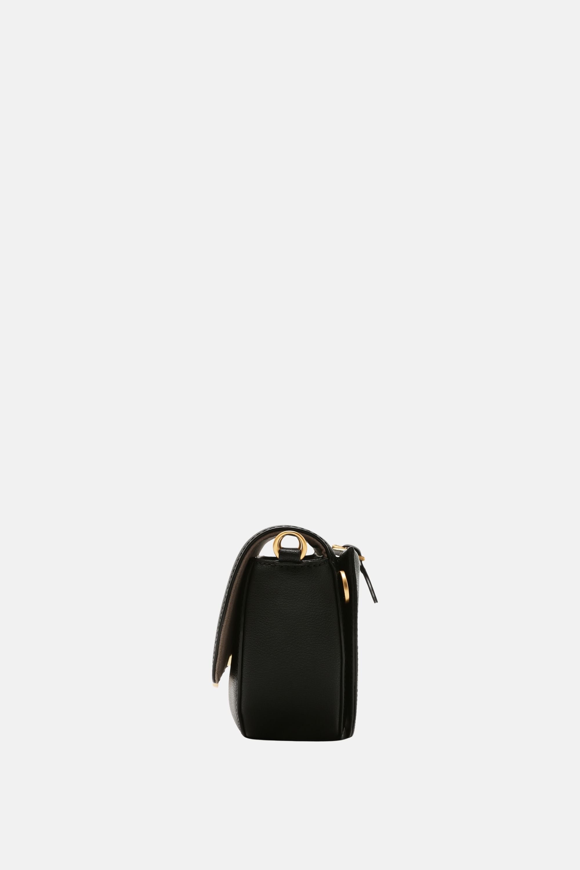 Oryany - Lottie Saddle Crossbody Small Handbags - Black Leather