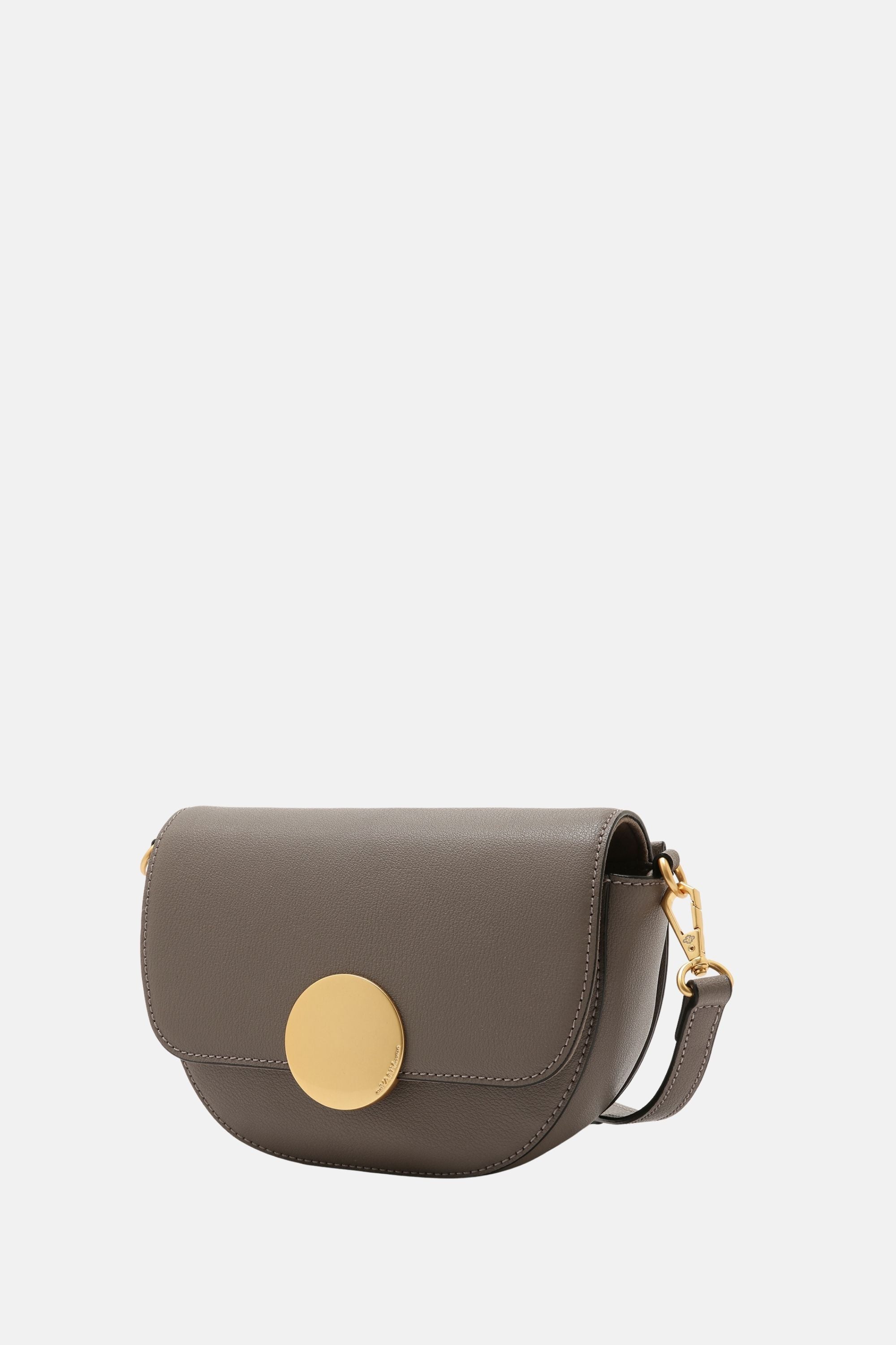 Oryany - Lottie Saddle Crossbody Small Handbags - Grey Leather