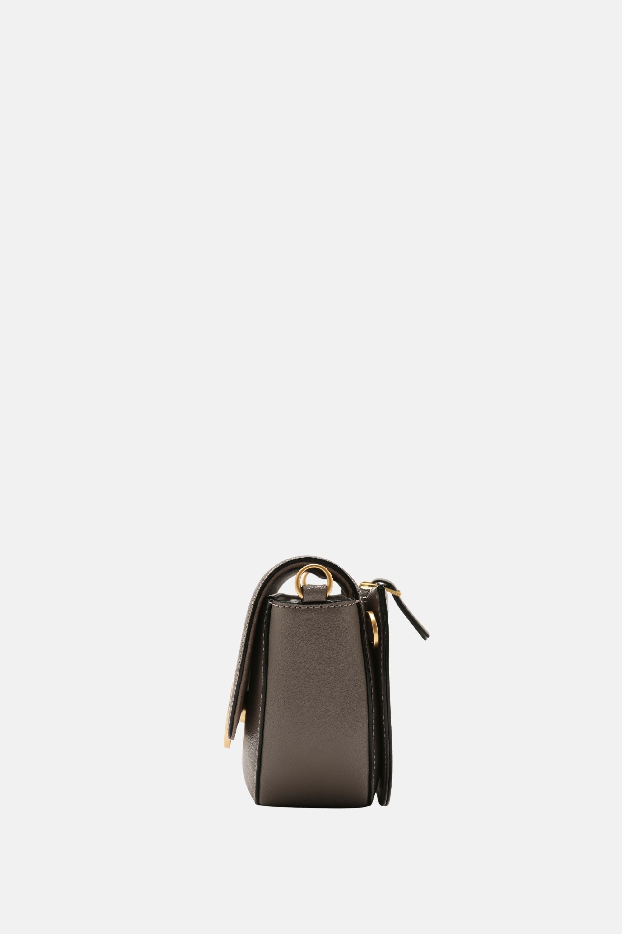 Oryany - Lottie Saddle Crossbody Small Handbags - Grey Leather