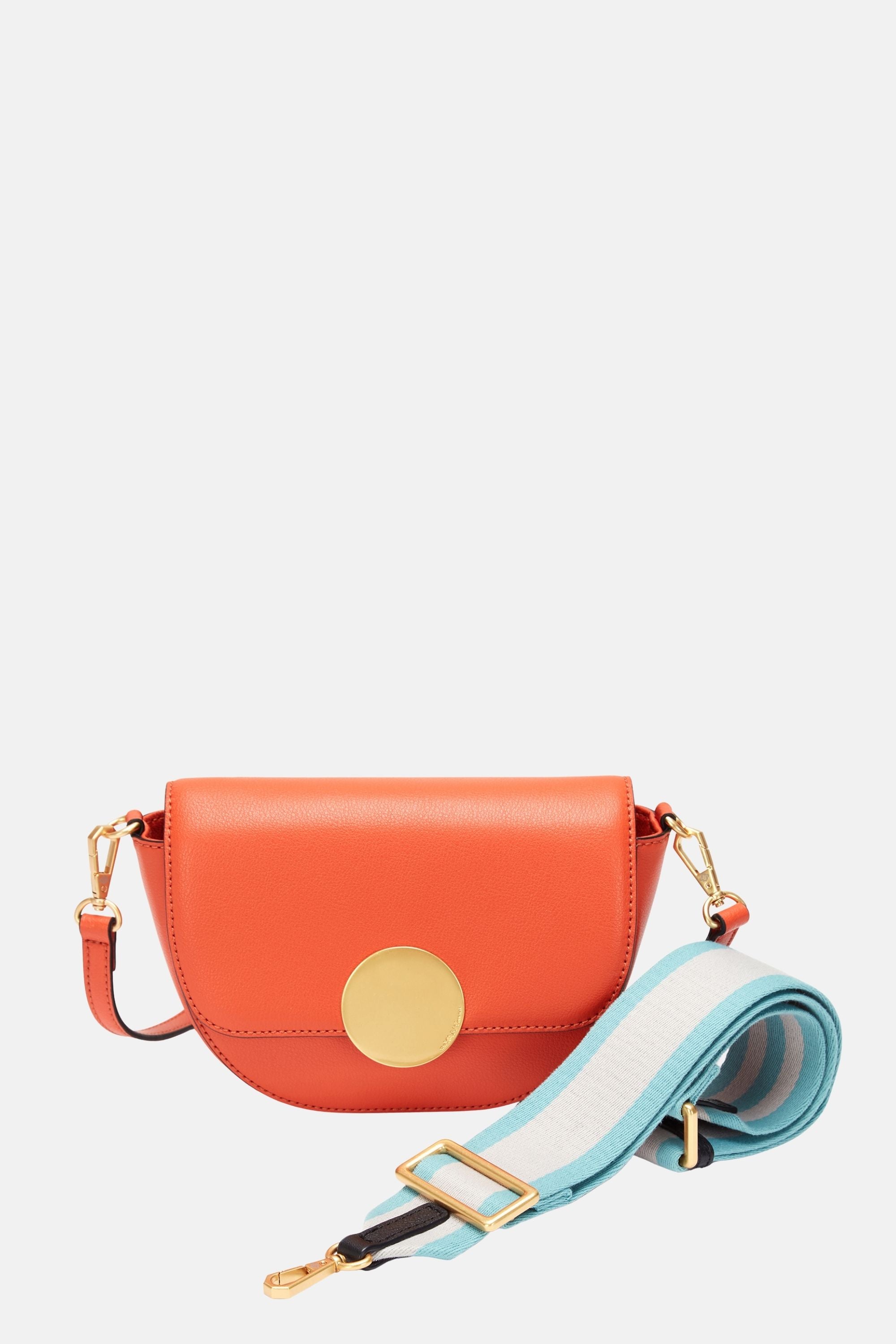 Oryany - Lottie Saddle Crossbody Small Handbags - Orange / One size