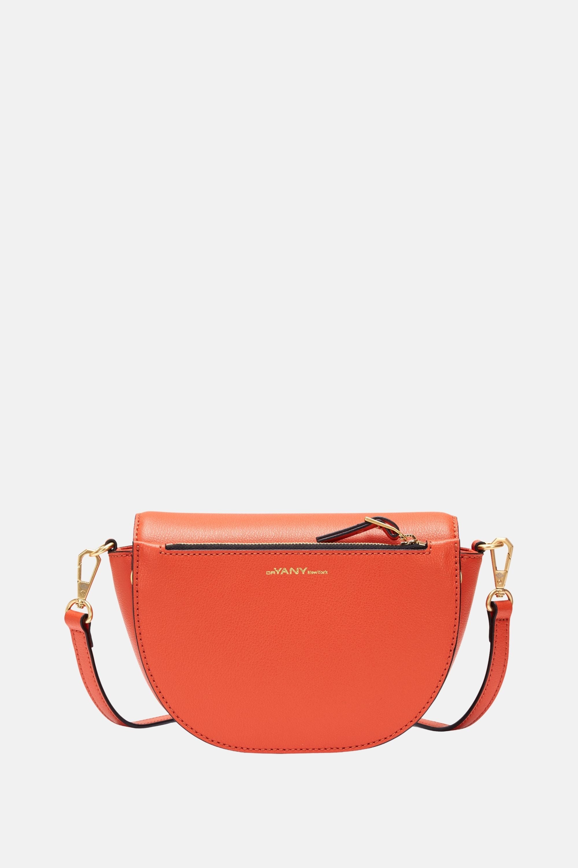 Oryany - Lottie Saddle Crossbody Small Handbags - Orange / One size