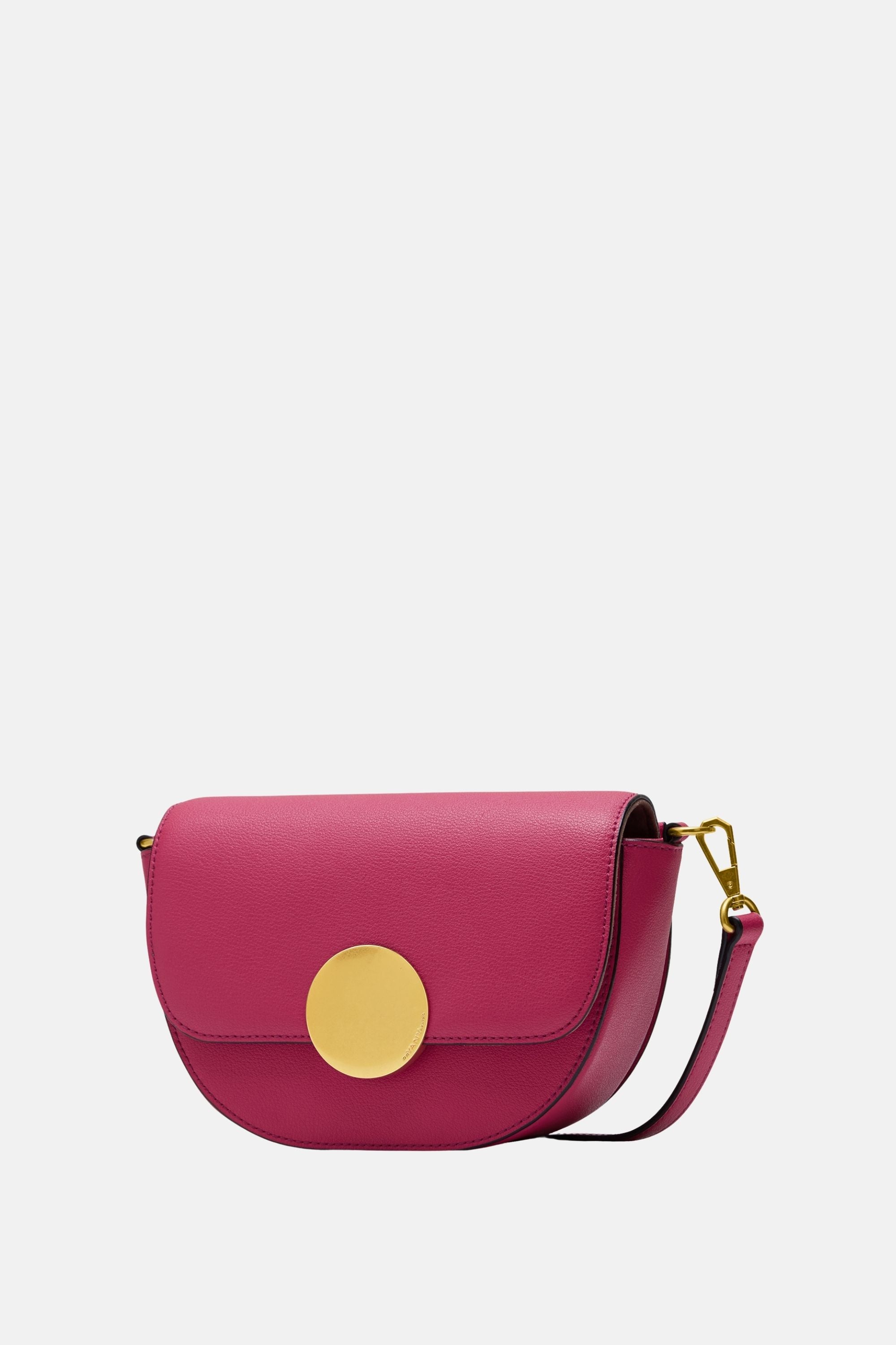 Oryany - Lottie Saddle Crossbody Small Handbags - Raspberry Leather