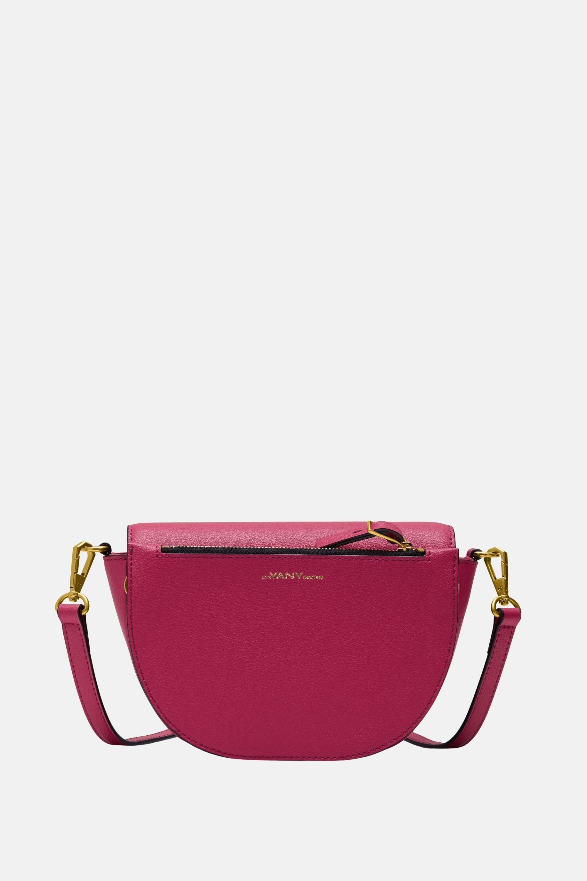 Oryany - Lottie Saddle Crossbody Small Handbags - Raspberry Leather