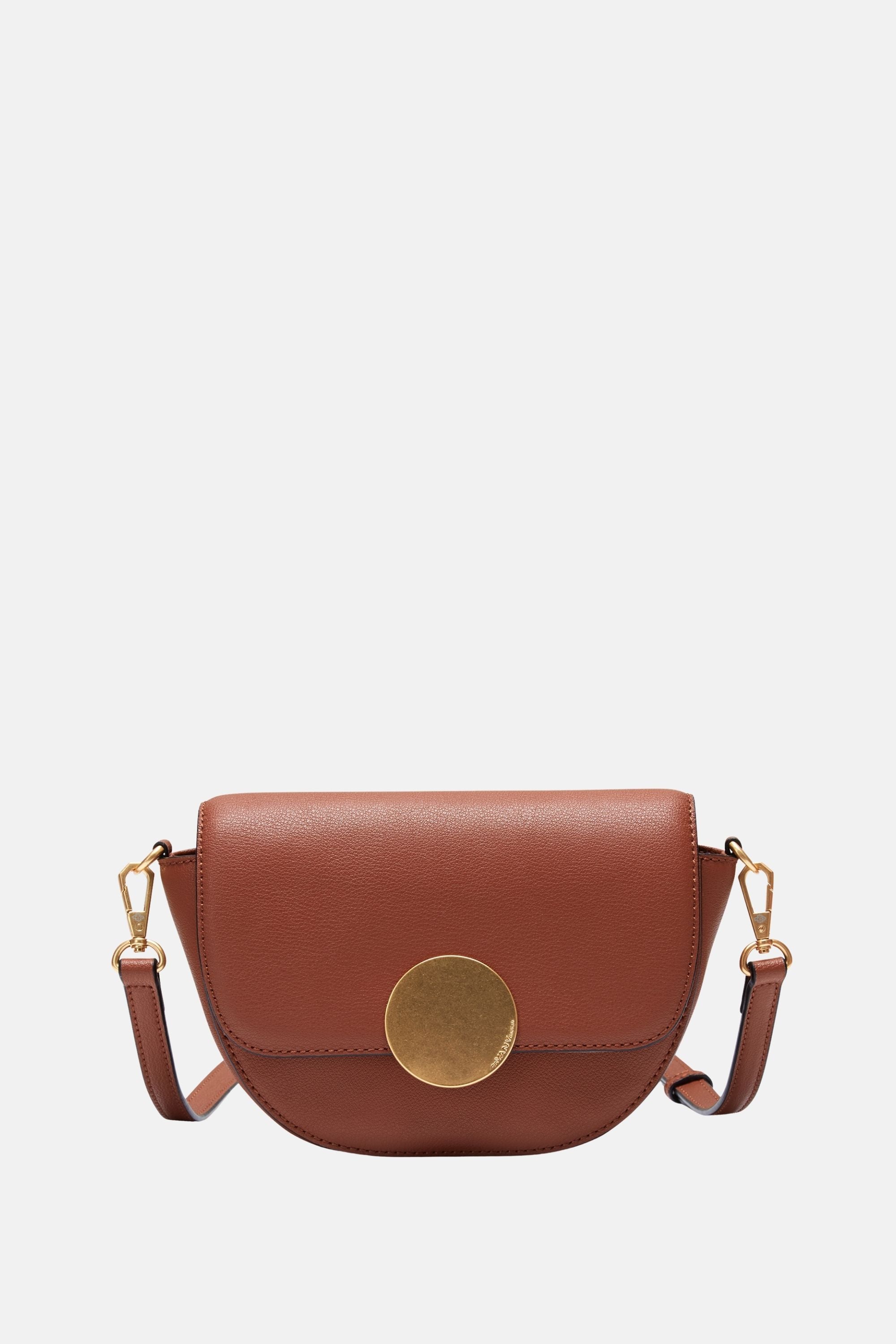 Oryany - Lottie Saddle Crossbody Small Handbags - Toffee Tan Leather