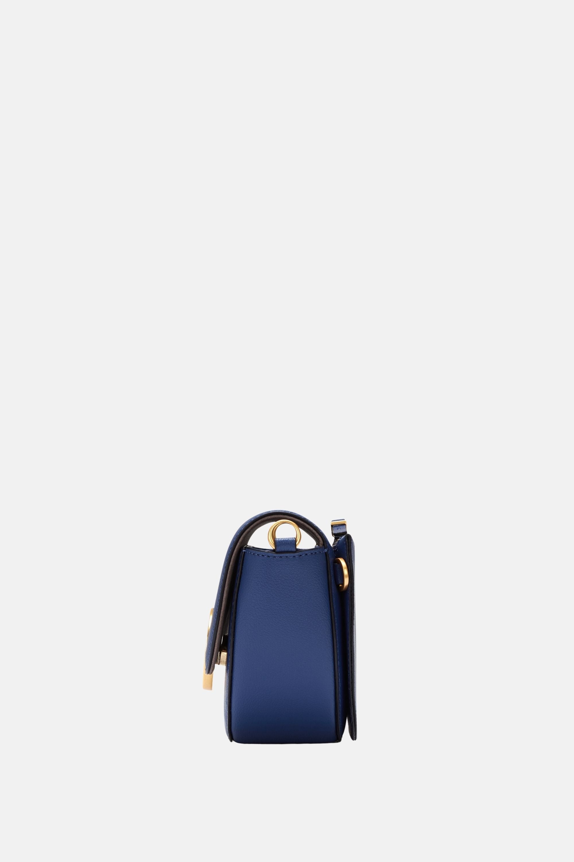 Oryany - Lottie Saddle Crossbody Small Handbags - Navy Leather