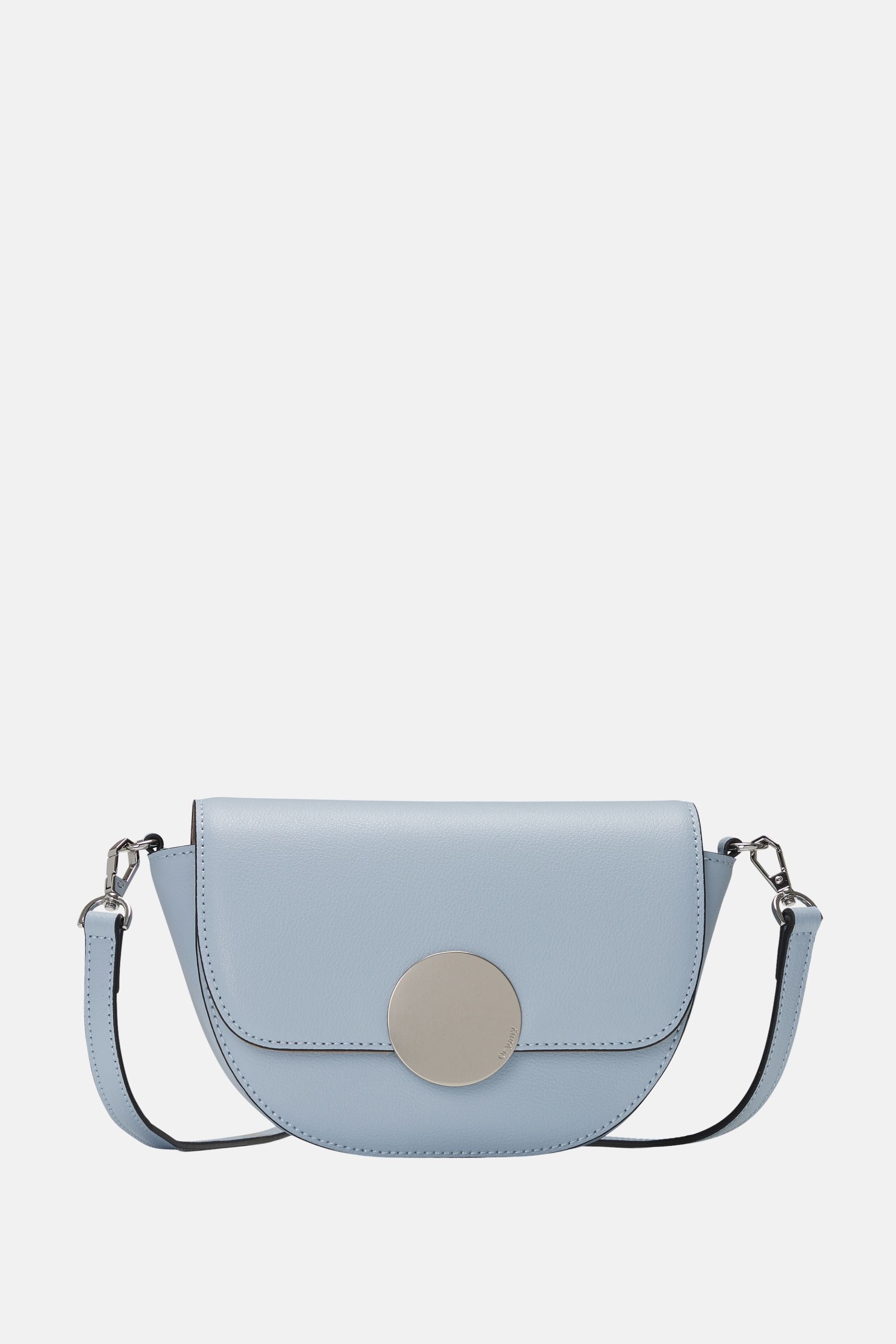Oryany - Lottie Saddle Crossbody Small Handbags - Space Blue Leather