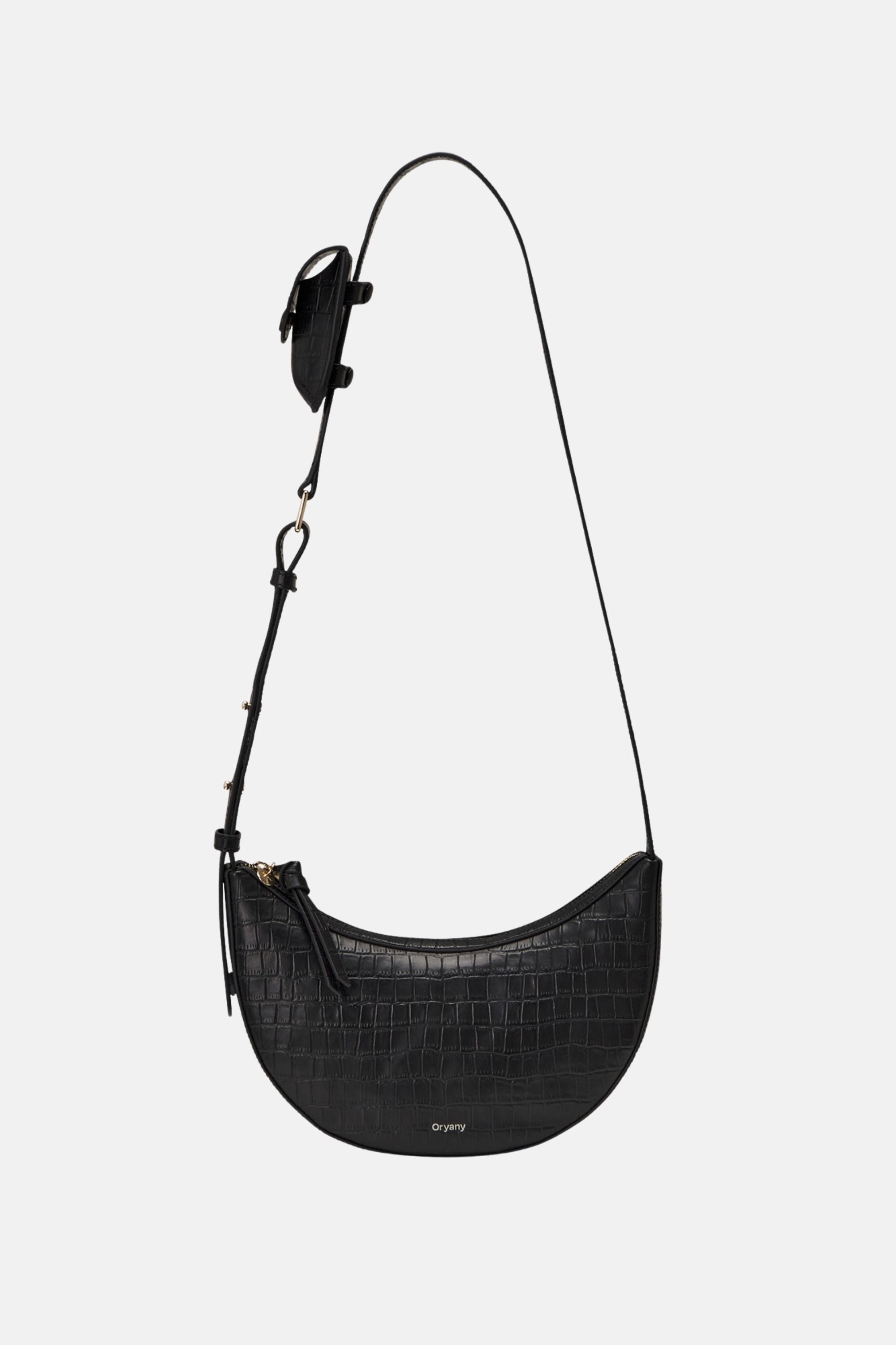 Oryany - Rookie Croco Crossbody Medium Handbags - Black / One size