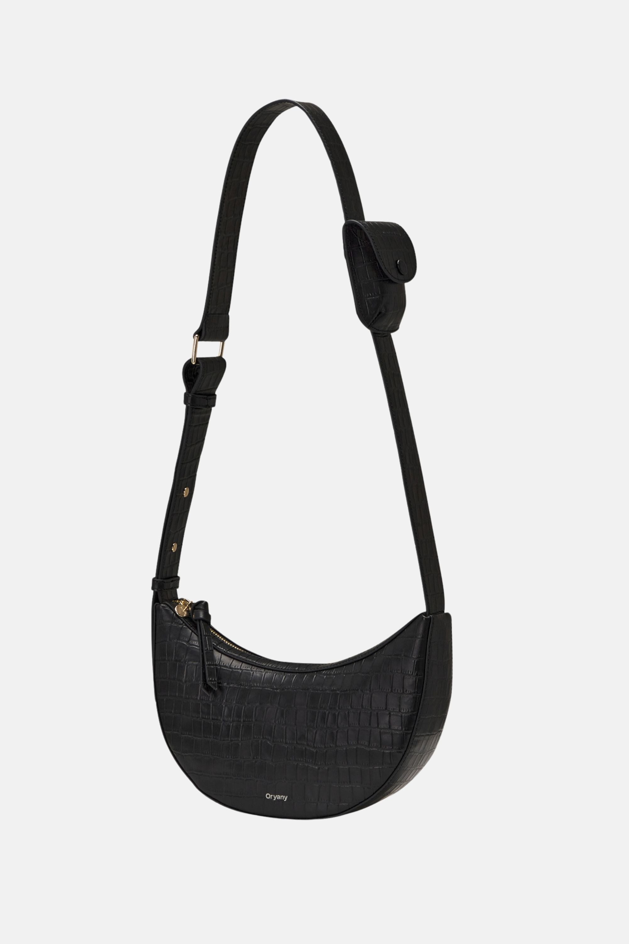 Oryany - Rookie Croco Crossbody Medium Handbags - Black / One size