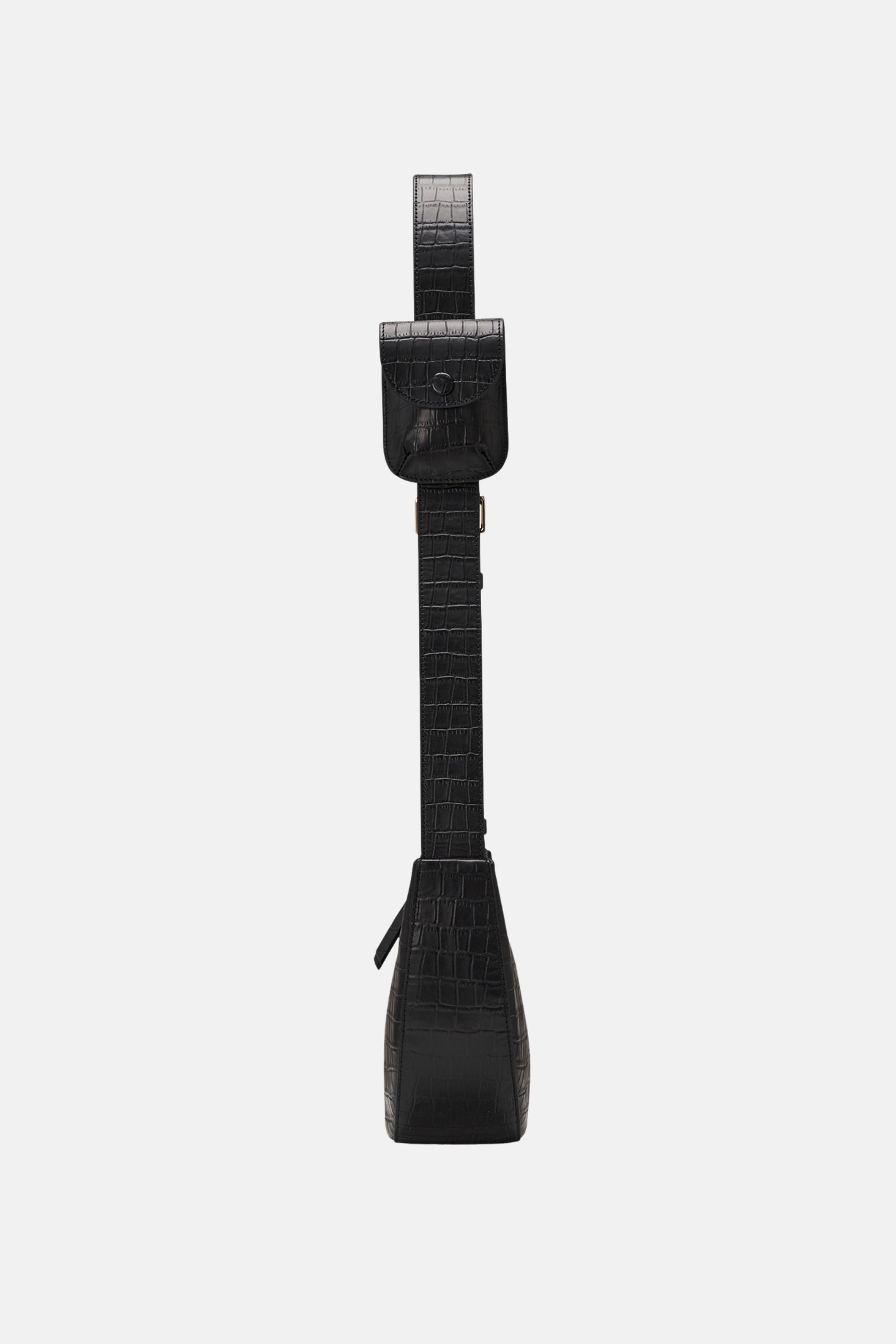 Oryany - Rookie Croco Crossbody Medium Handbags - Black / One size