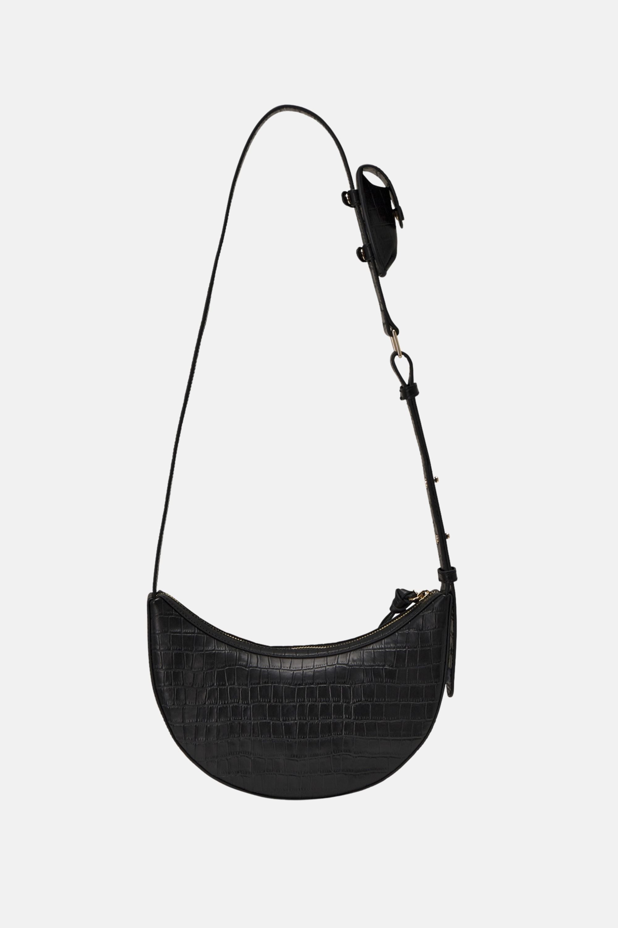 Oryany - Rookie Croco Crossbody Medium Handbags - Black / One size
