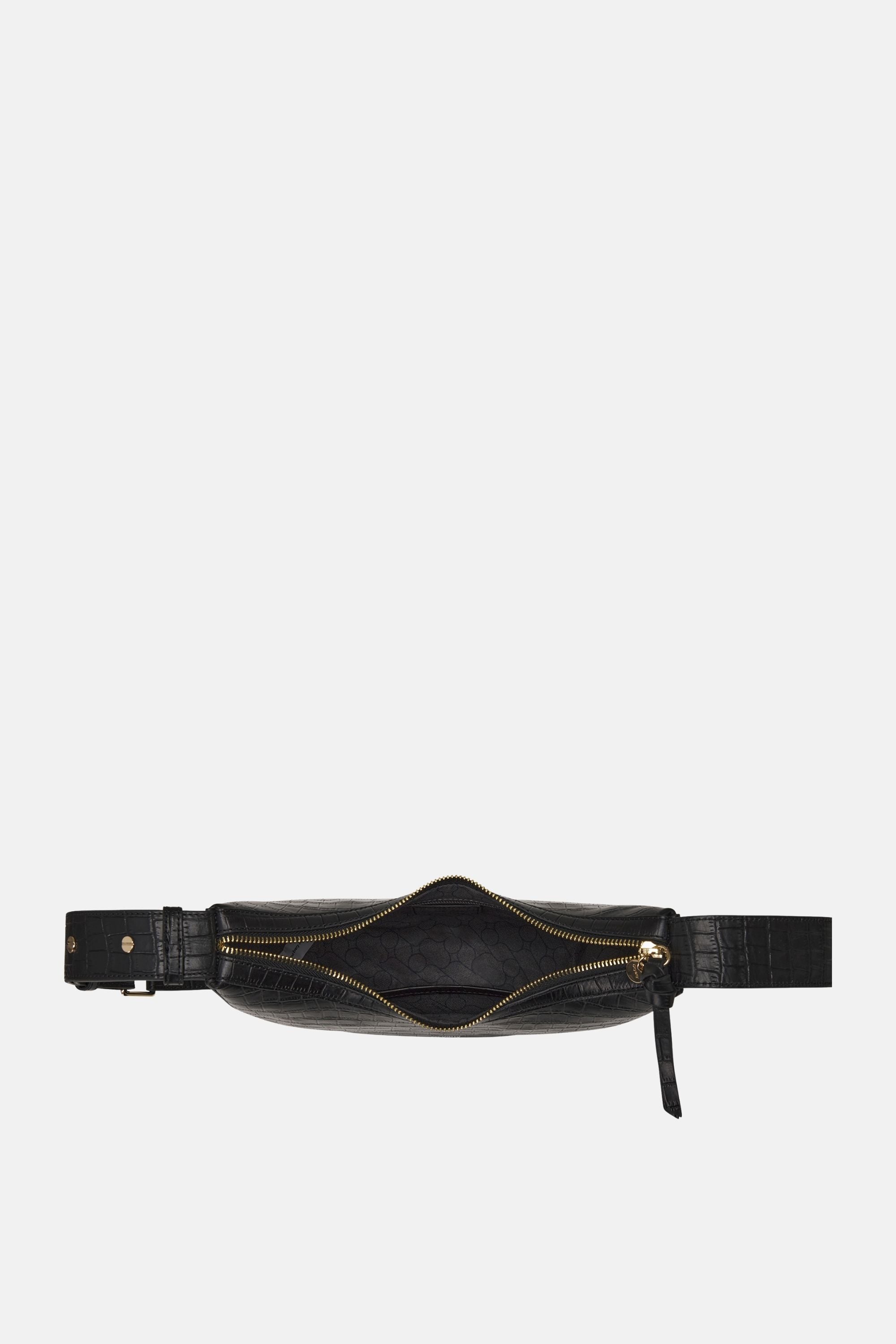 Oryany - Rookie Croco Crossbody Medium Handbags - Black / One size