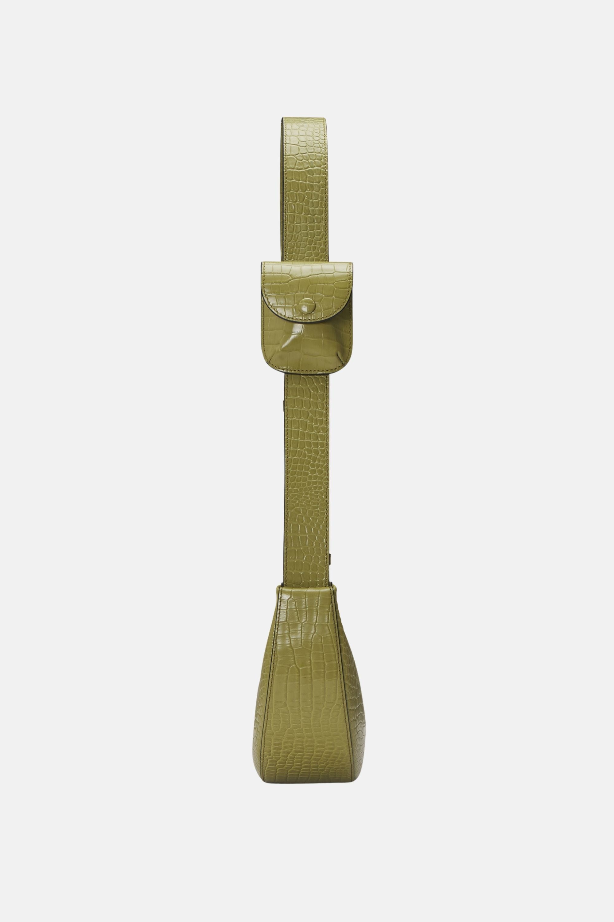 Oryany - Rookie Croco Crossbody Medium Handbags - Leaf Olive / One size