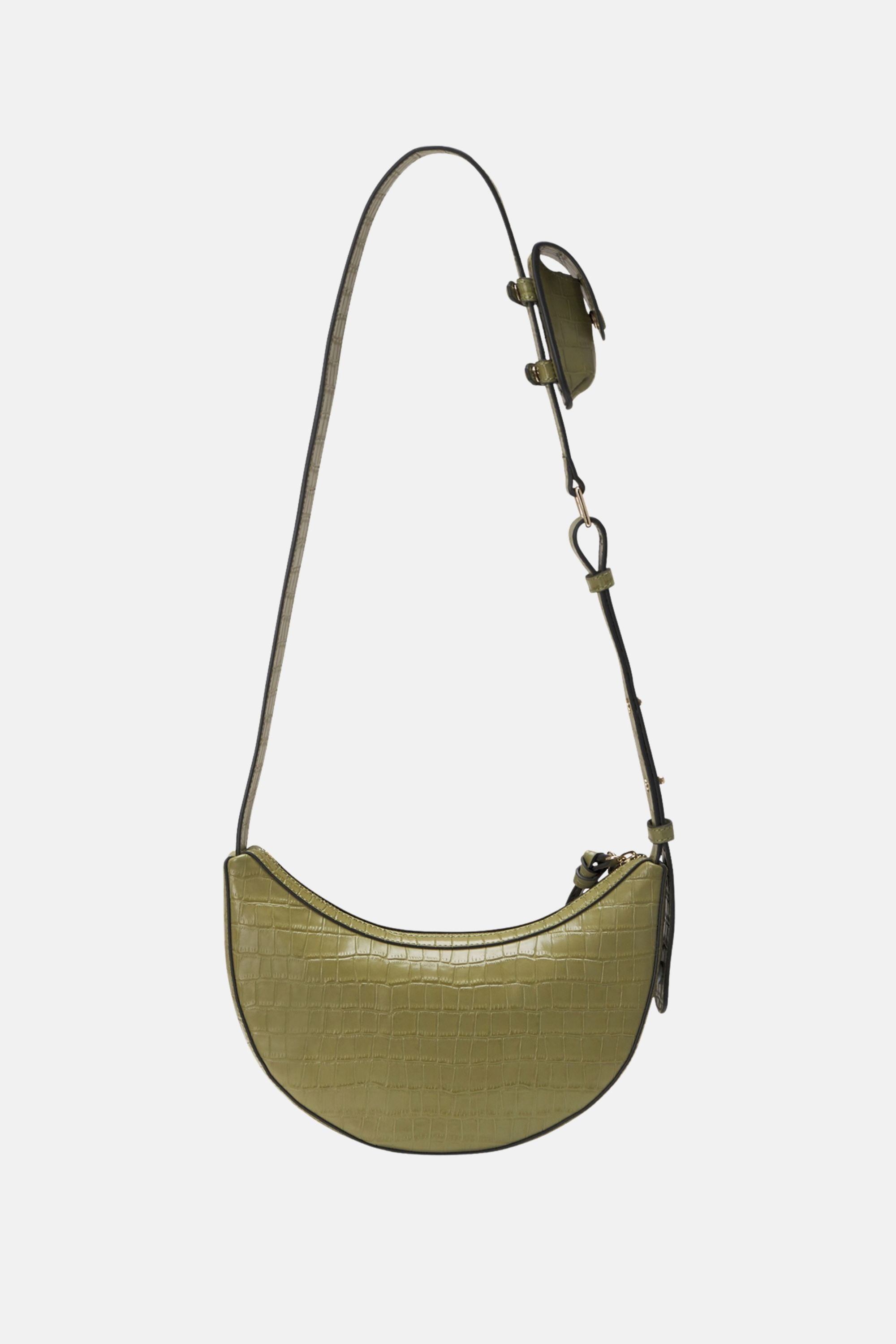 Oryany - Rookie Croco Crossbody Medium Handbags - Leaf Olive / One size