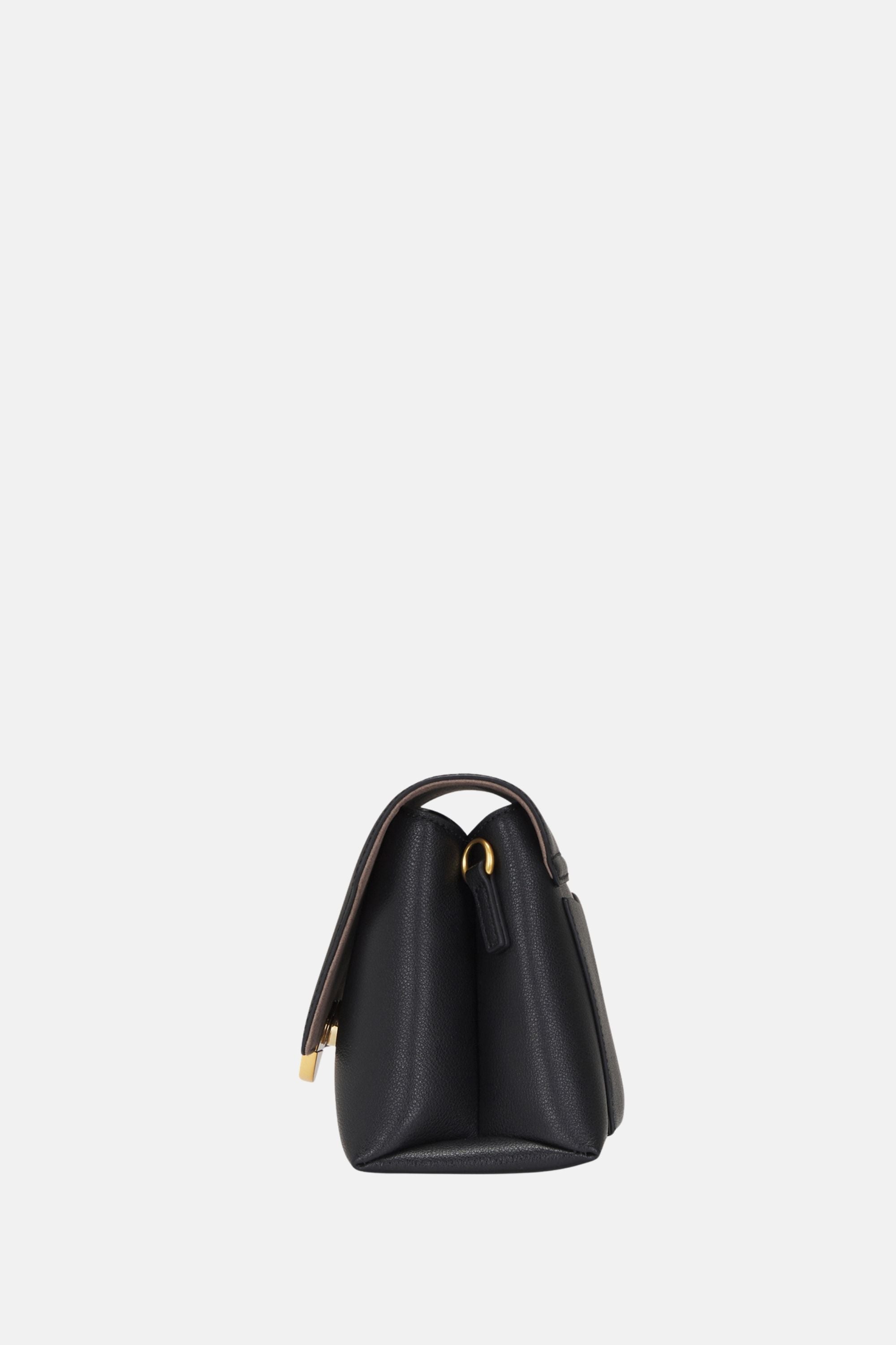 Oryany - Lottie Flap Crossbody Medium Handbags - Black Leather