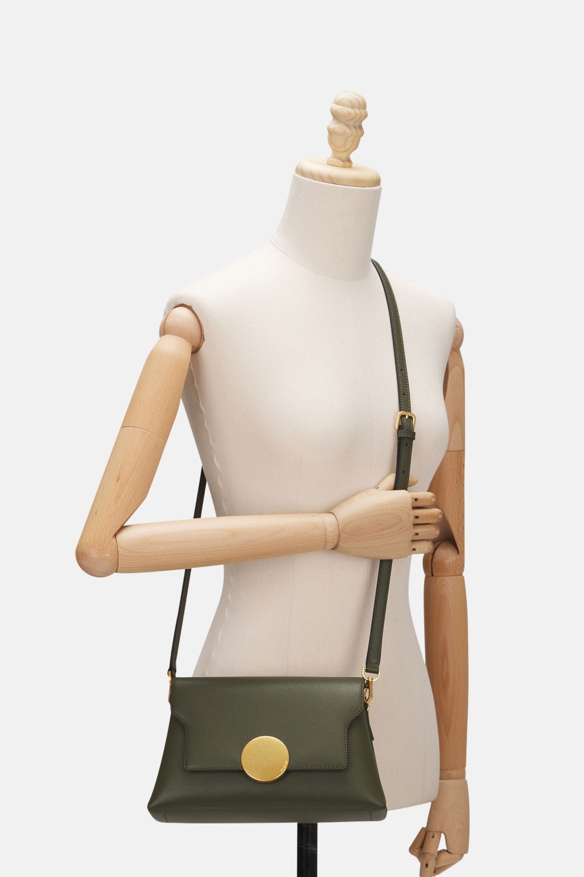 Oryany - Lottie Flap Crossbody Medium Handbags - Olive Leather