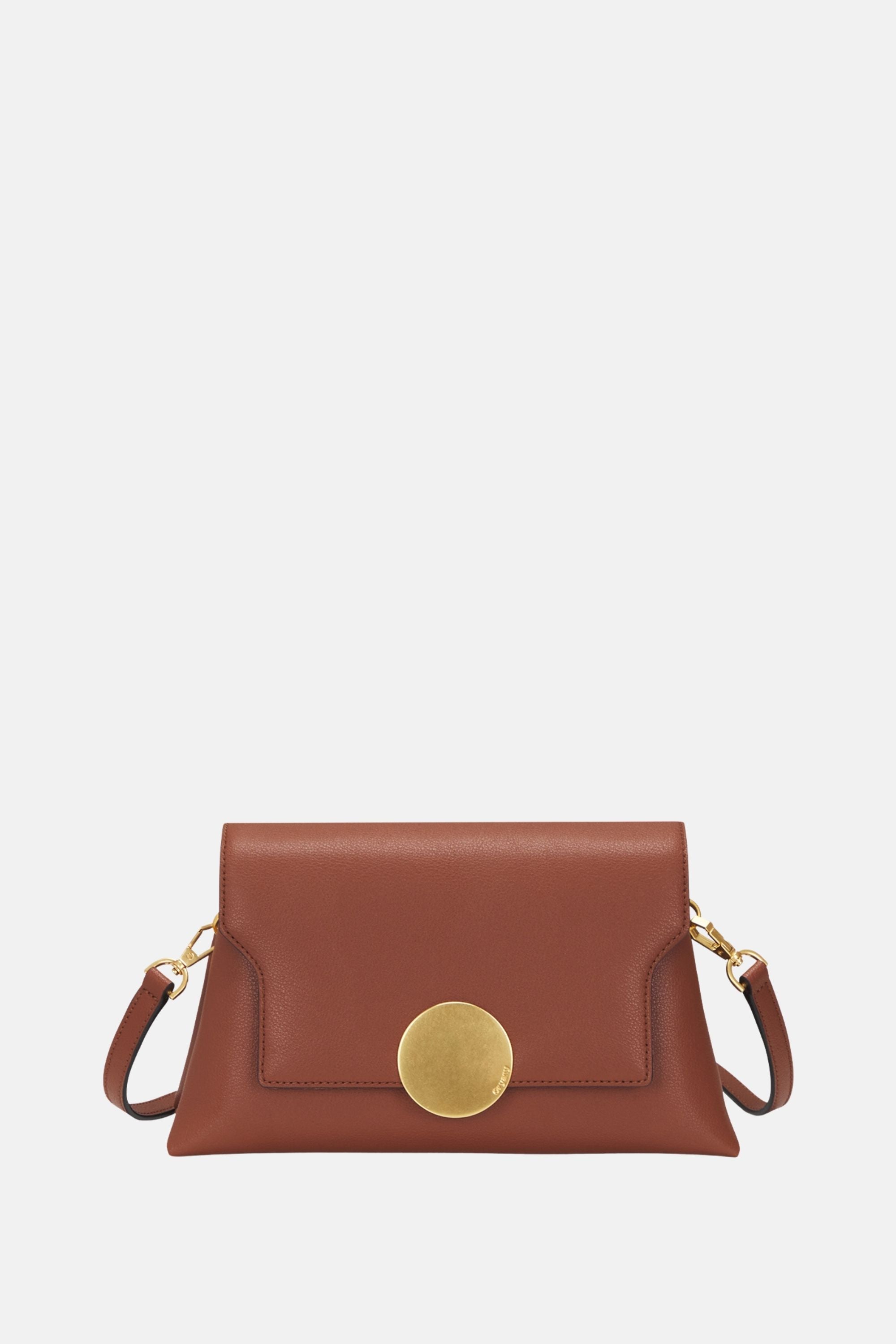 Oryany - Lottie Flap Crossbody Medium Handbags - Toffee Tan Leather