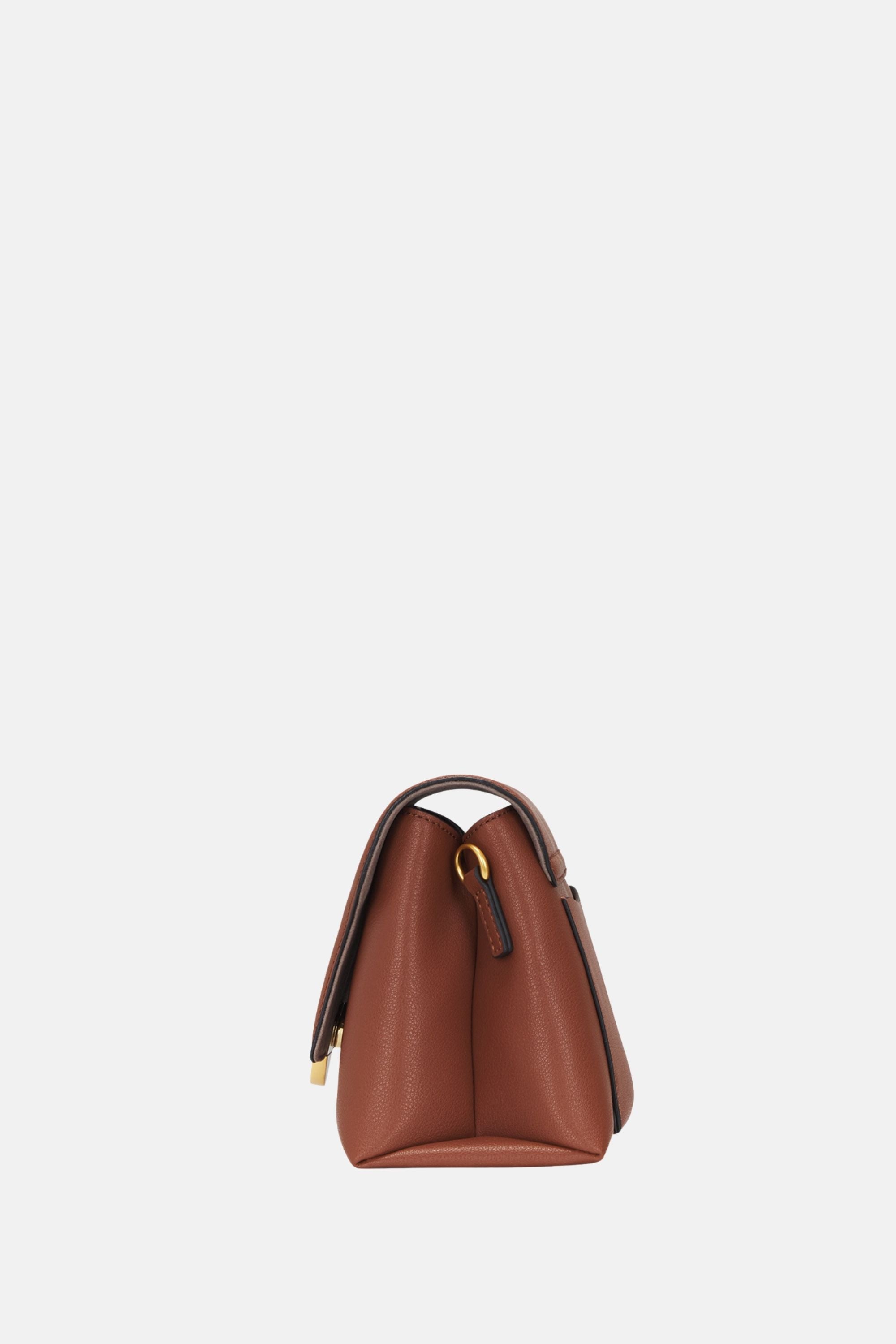 Oryany - Lottie Flap Crossbody Medium Handbags - Toffee Tan Leather