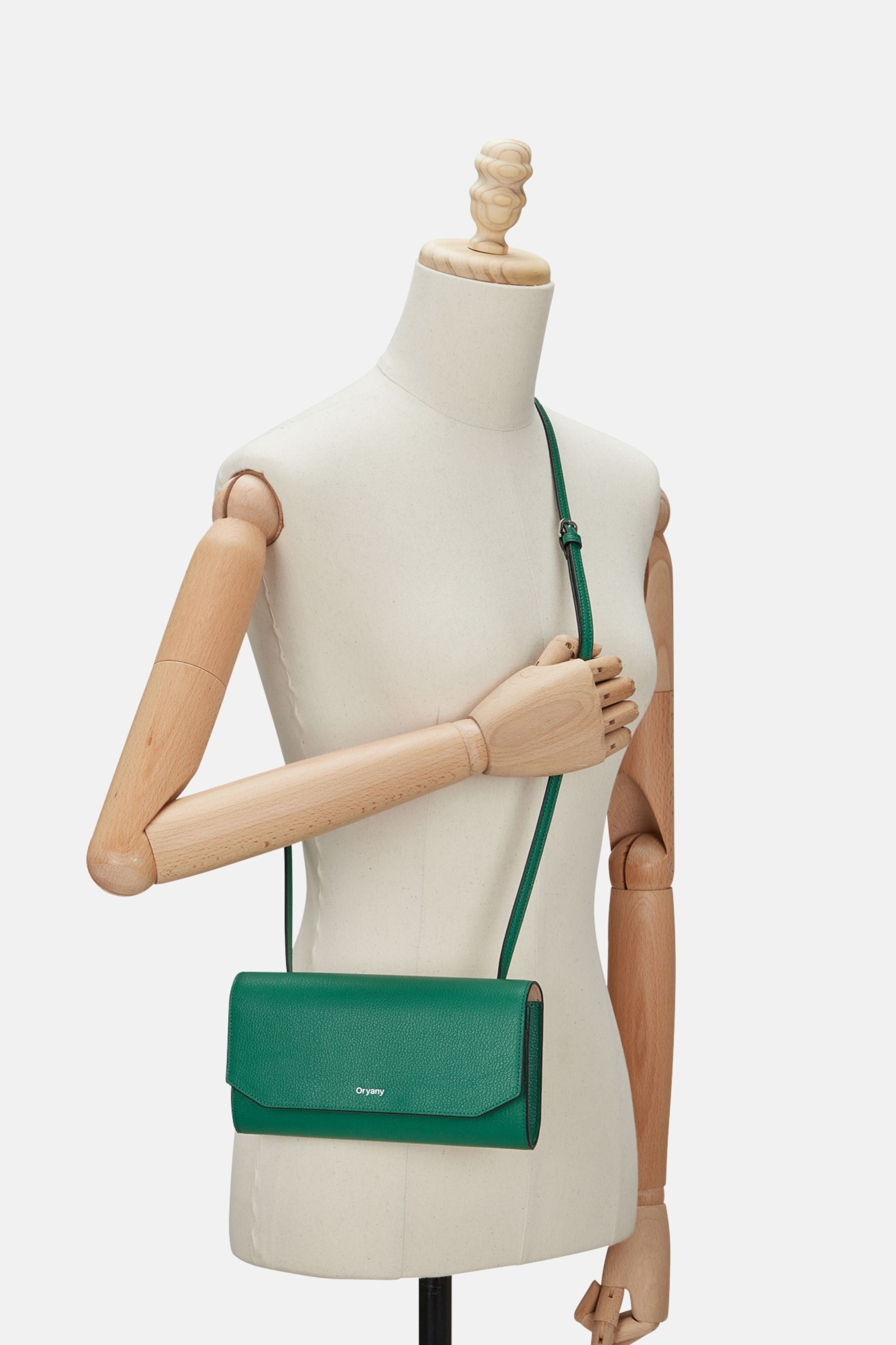 Oryany - Mandy Travel Set Crossbody Handbags - Kelly Green Leather
