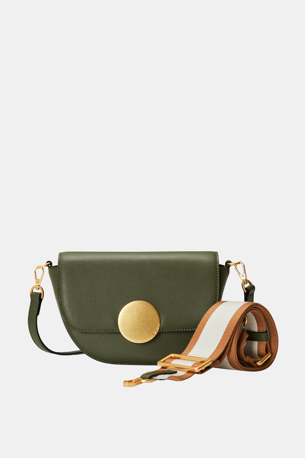 Oryany - Lottie Saddle Crossbody Small Handbags - Olive