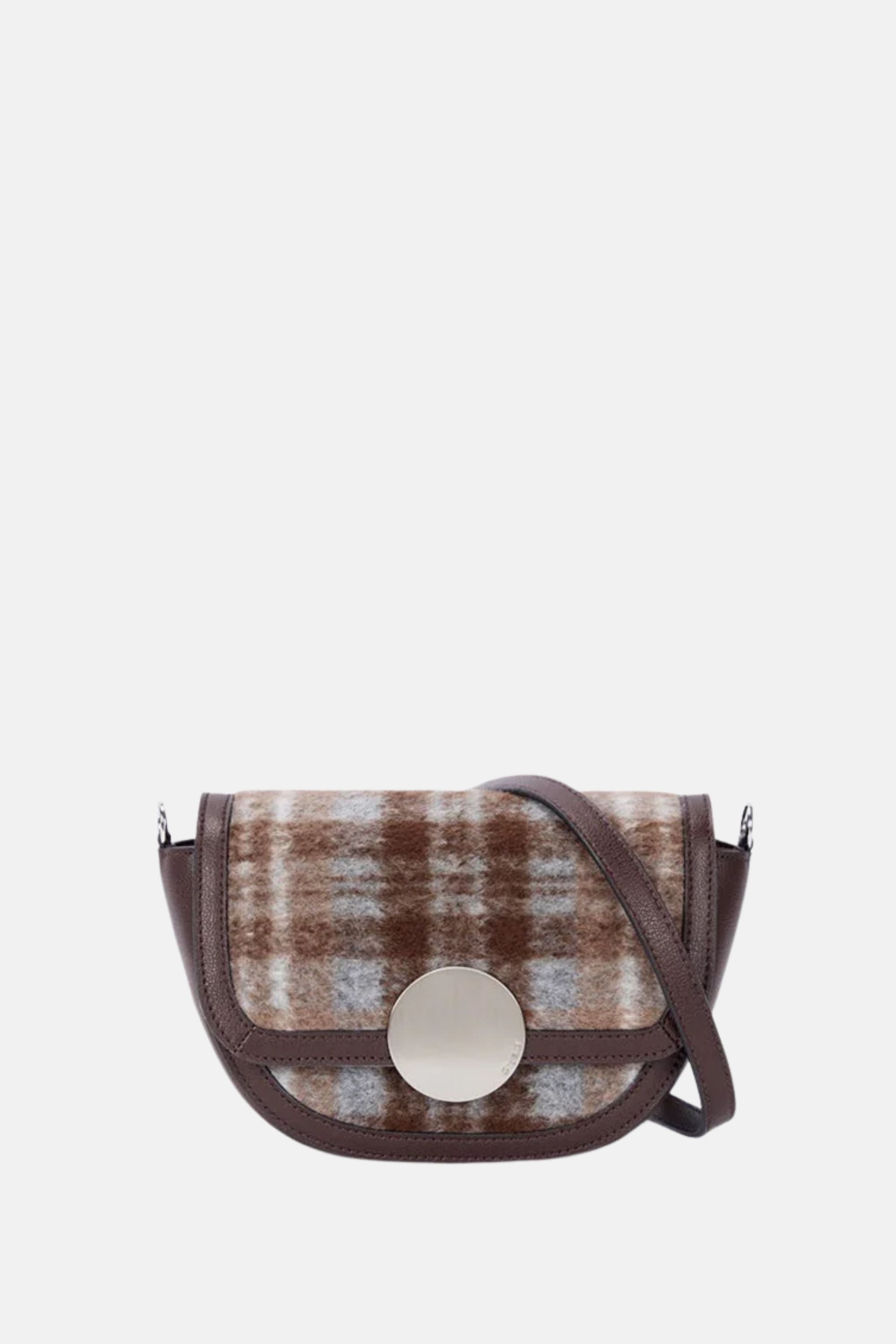 Oryany - Lottie Check Crossbody Small Handbags - Brown