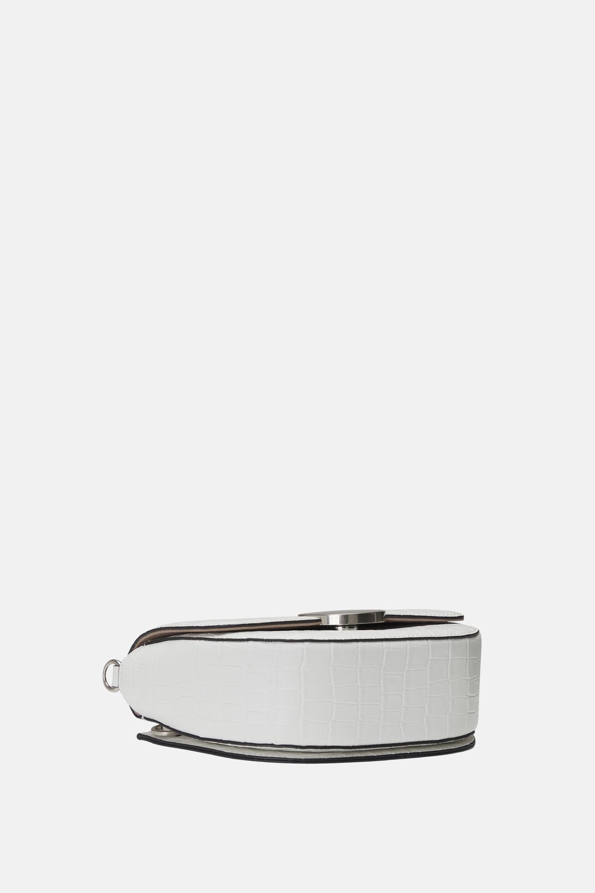 Oryany - Lottie Croco Saddle Crossbody - Small - Off White Leather