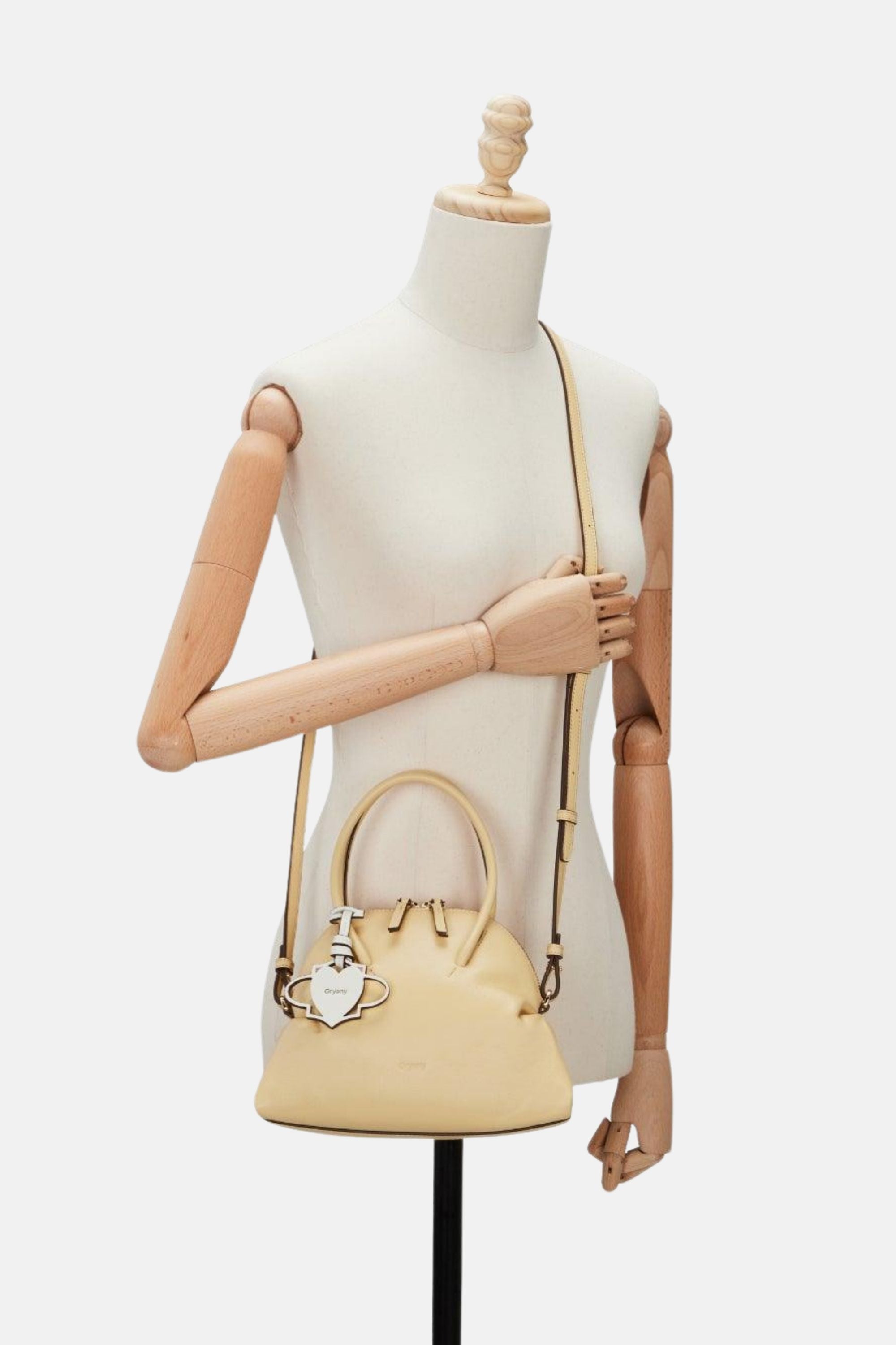 Oryany - Adele Mini Satchel Handbags - Butter Cream Leather