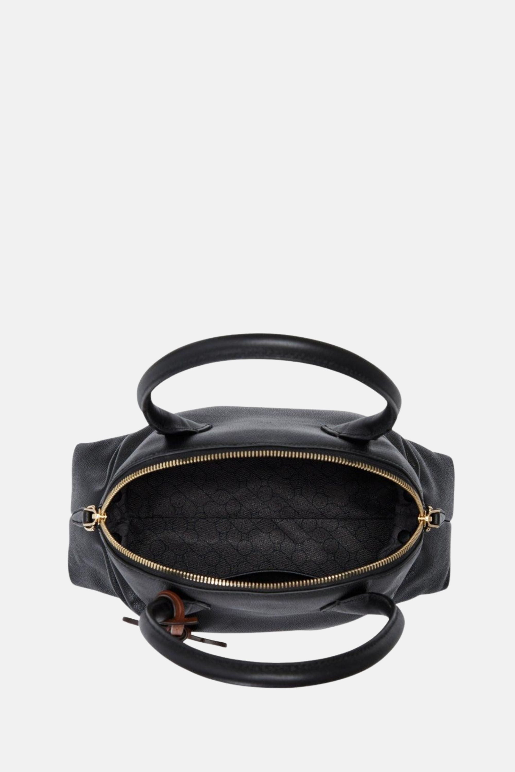 Oryany - Adele Top Handle Handbags - Black Leather