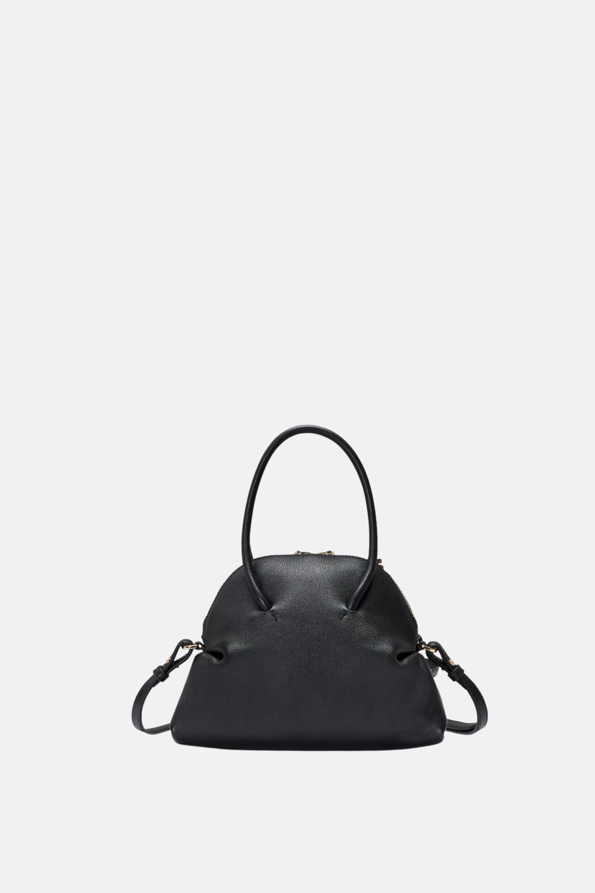 Oryany - Adele Mini Satchel Handbags - Black Leather