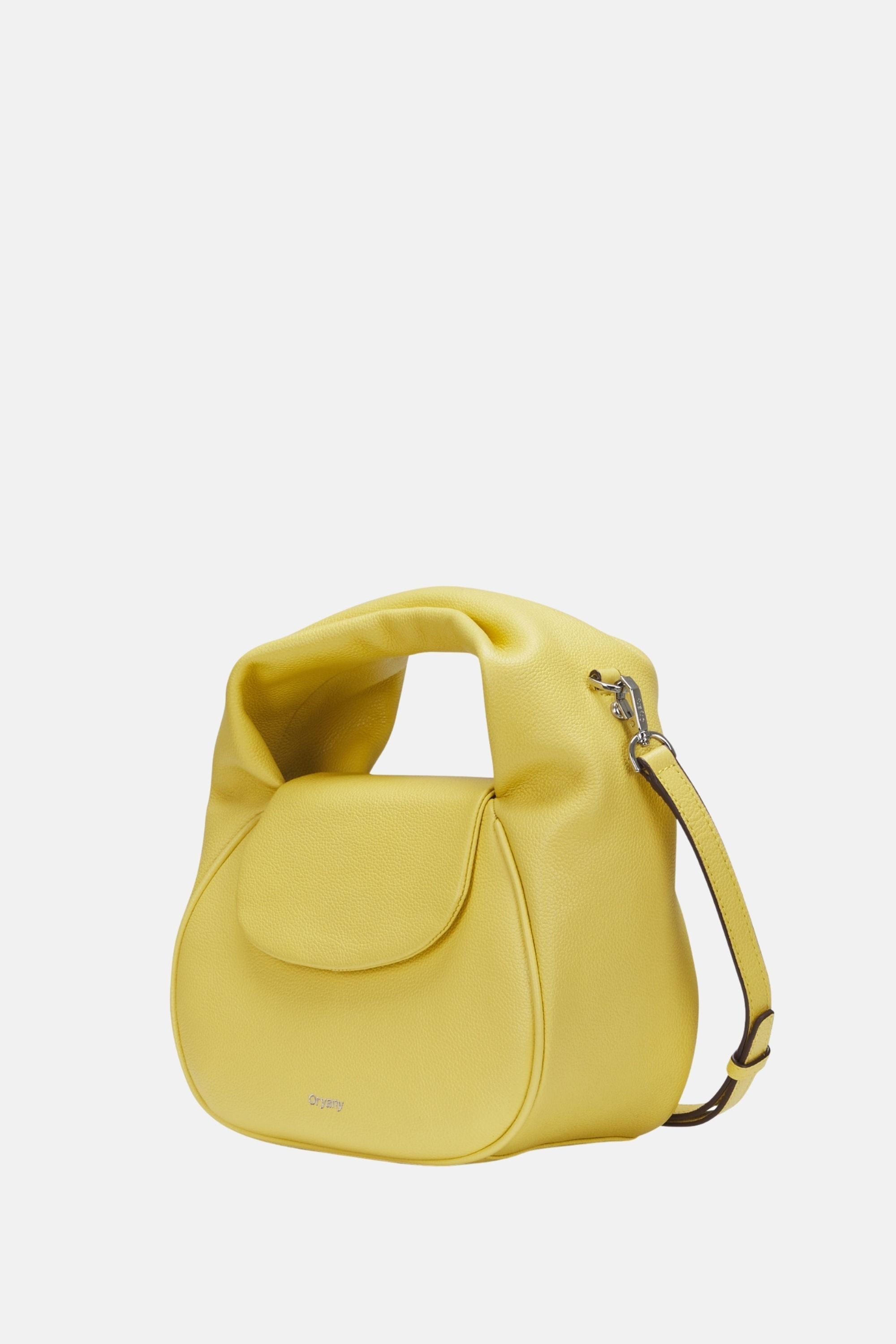 Oryany - Anaan Medium Satchel Tote – Top Handle Crossbody Bag - Golden Yellow Leather