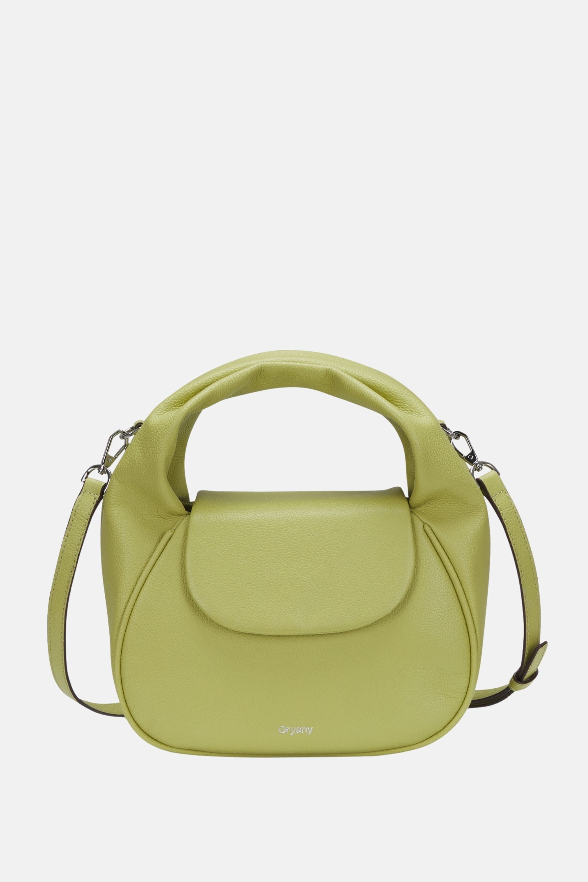 Oryany - Anaan Medium Satchel Tote – Top Handle Crossbody Bag - Sweet Green Leather