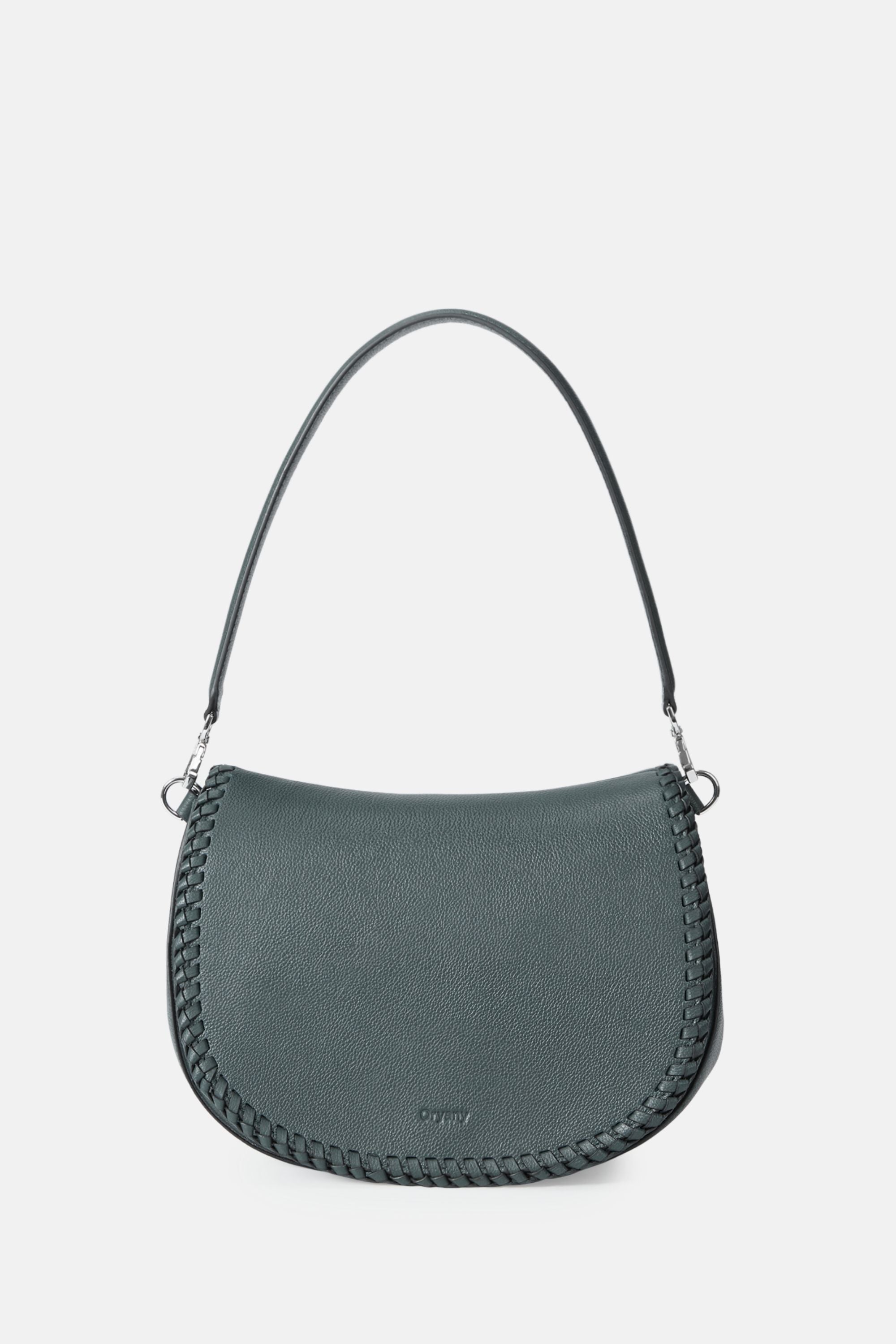 Oryany - Bentley Saddle Bag Medium - Deep Green Leather