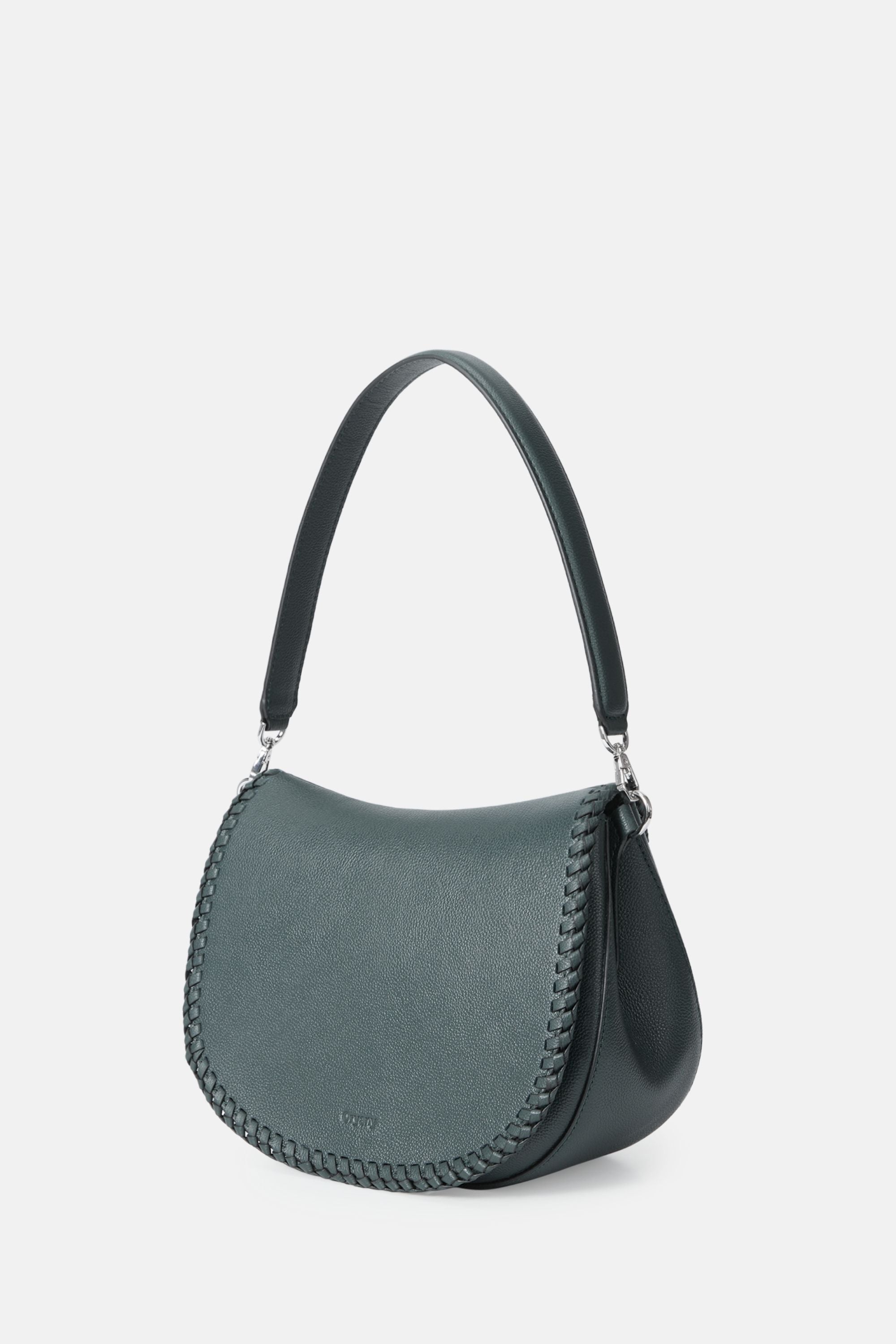 Oryany - Bentley Saddle Bag Medium - Deep Green Leather