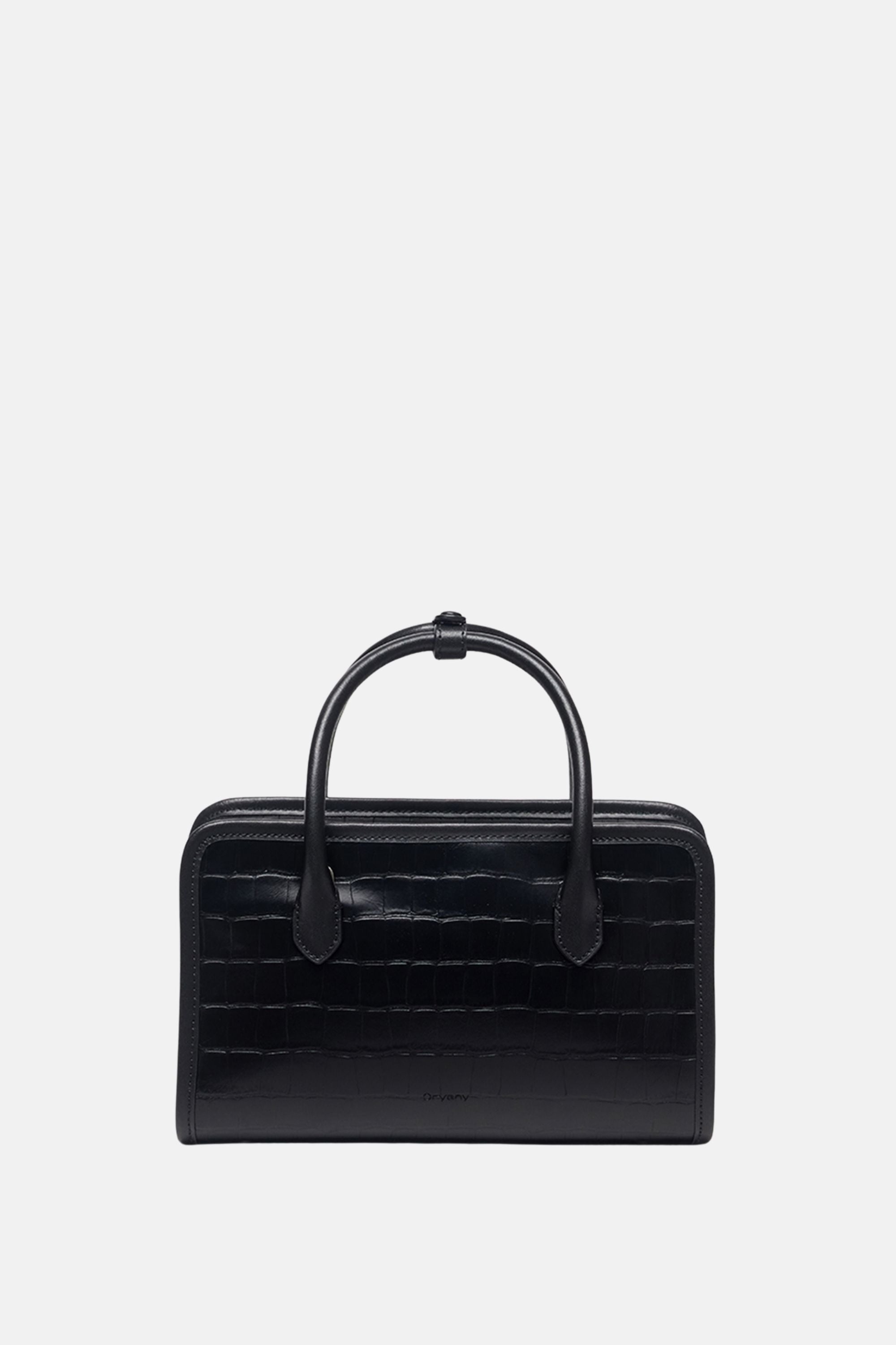 Oryany - Claude Croco Black Satchel Bag