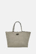 Oryany - Kayla Handwoven Leather Satchel Bag - Sand Beach
