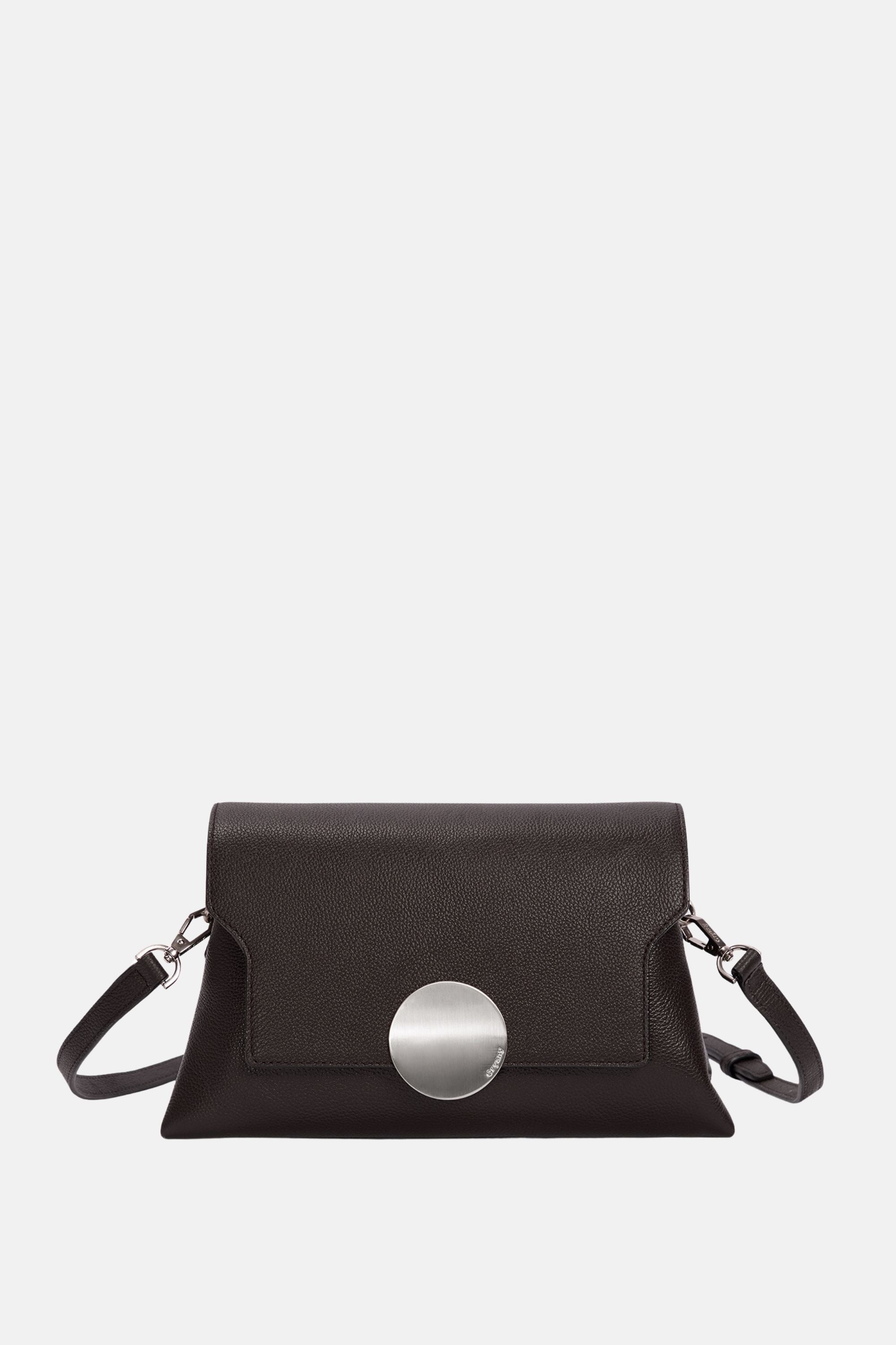 Oryany - Lottie Flap Crossbody Medium Handbags - Dark Chocolate Leather