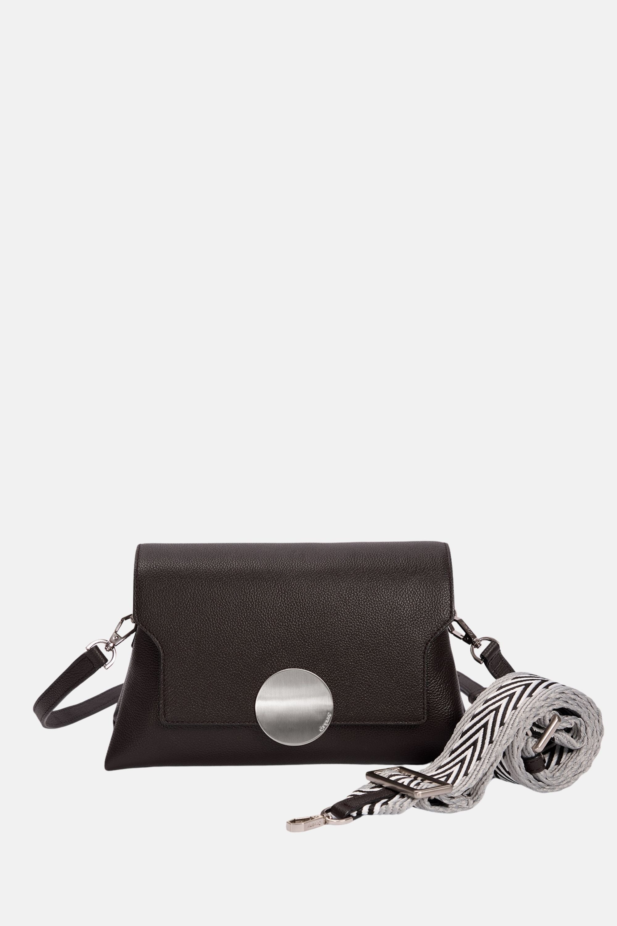 Oryany - Lottie Flap Crossbody Medium Handbags - Dark Chocolate / One size