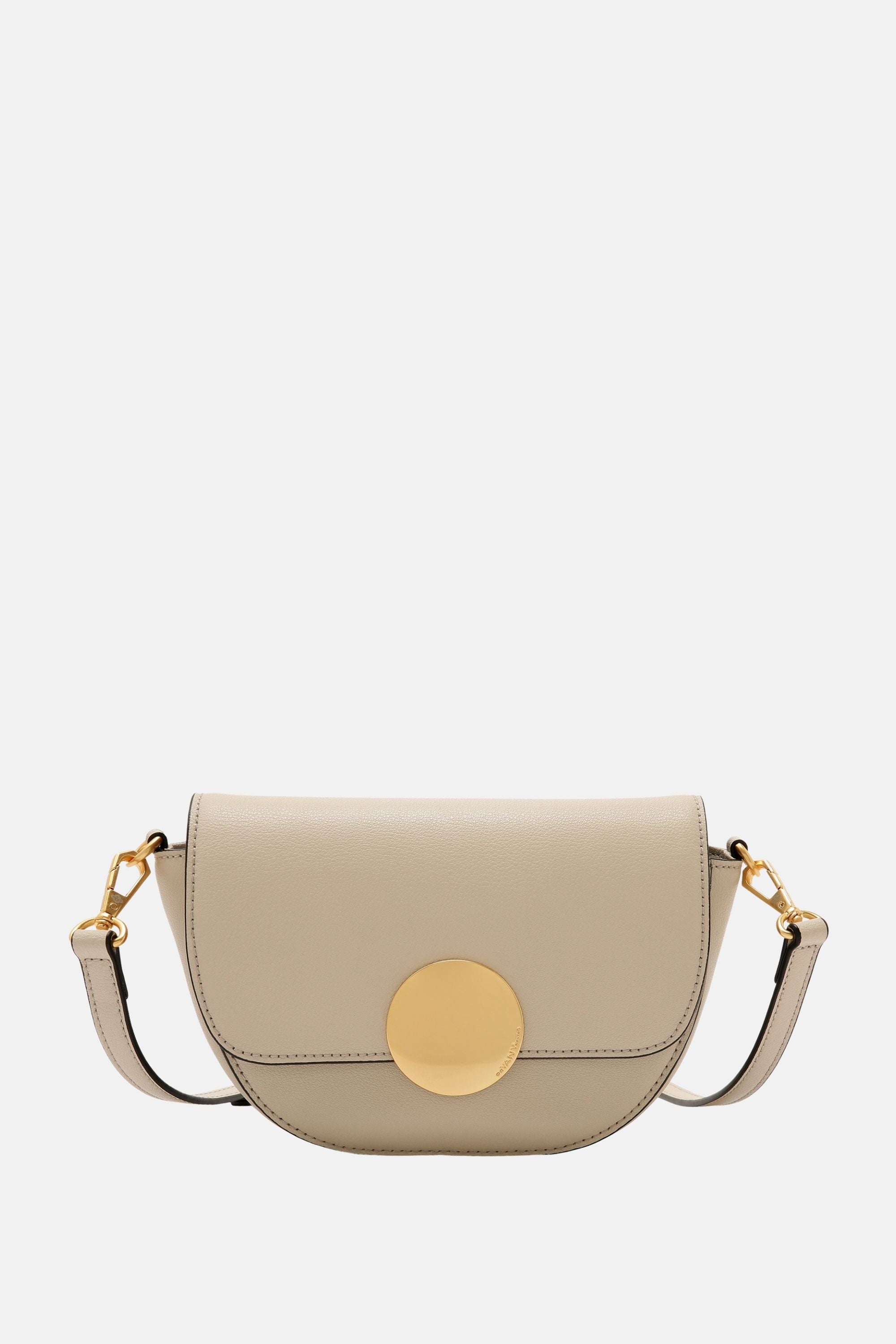 Oryany - Lottie Saddle Crossbody Small Handbags - Cream Leather
