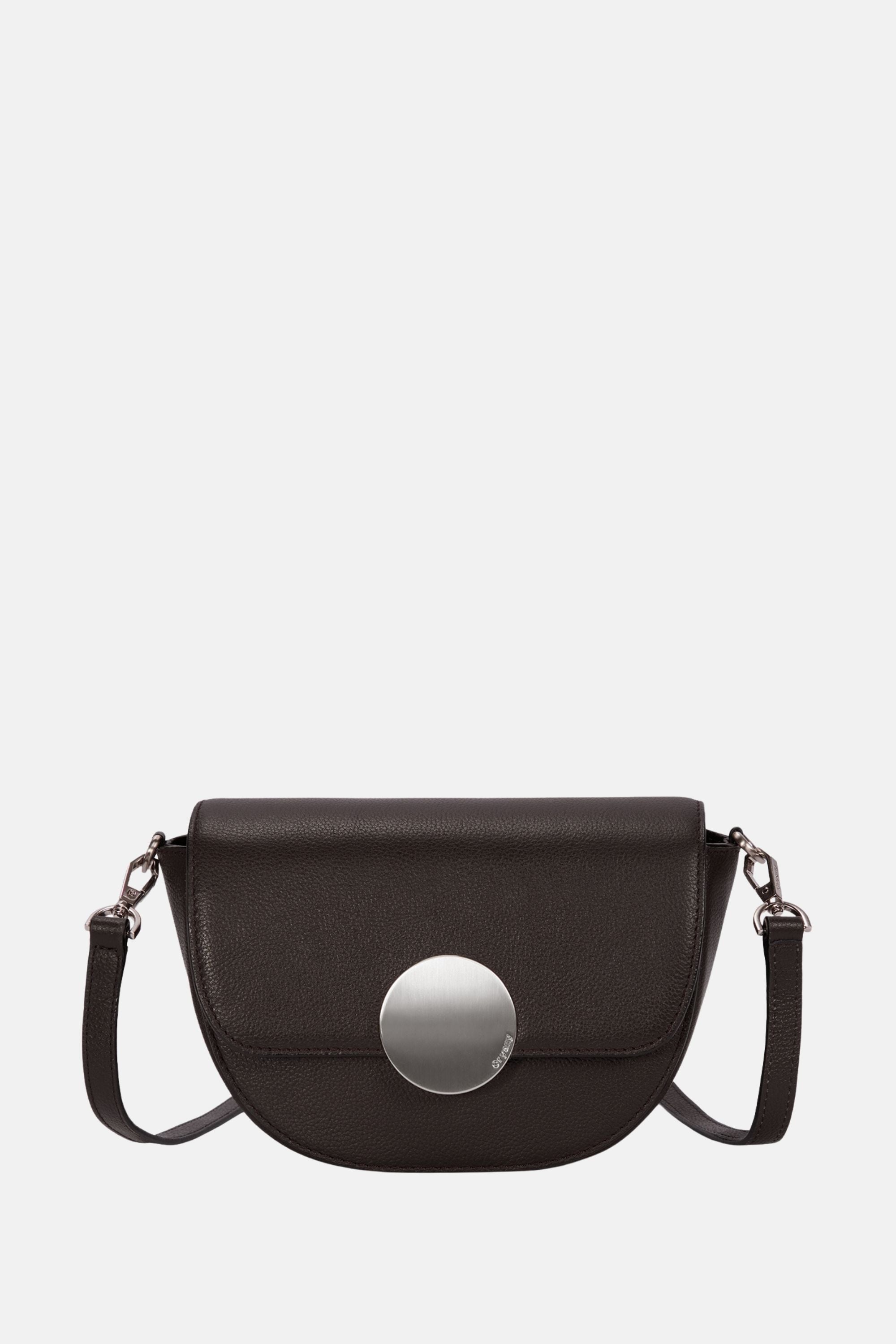 Oryany - Lottie Saddle Crossbody Small Handbags - Dark Chocolate Leather