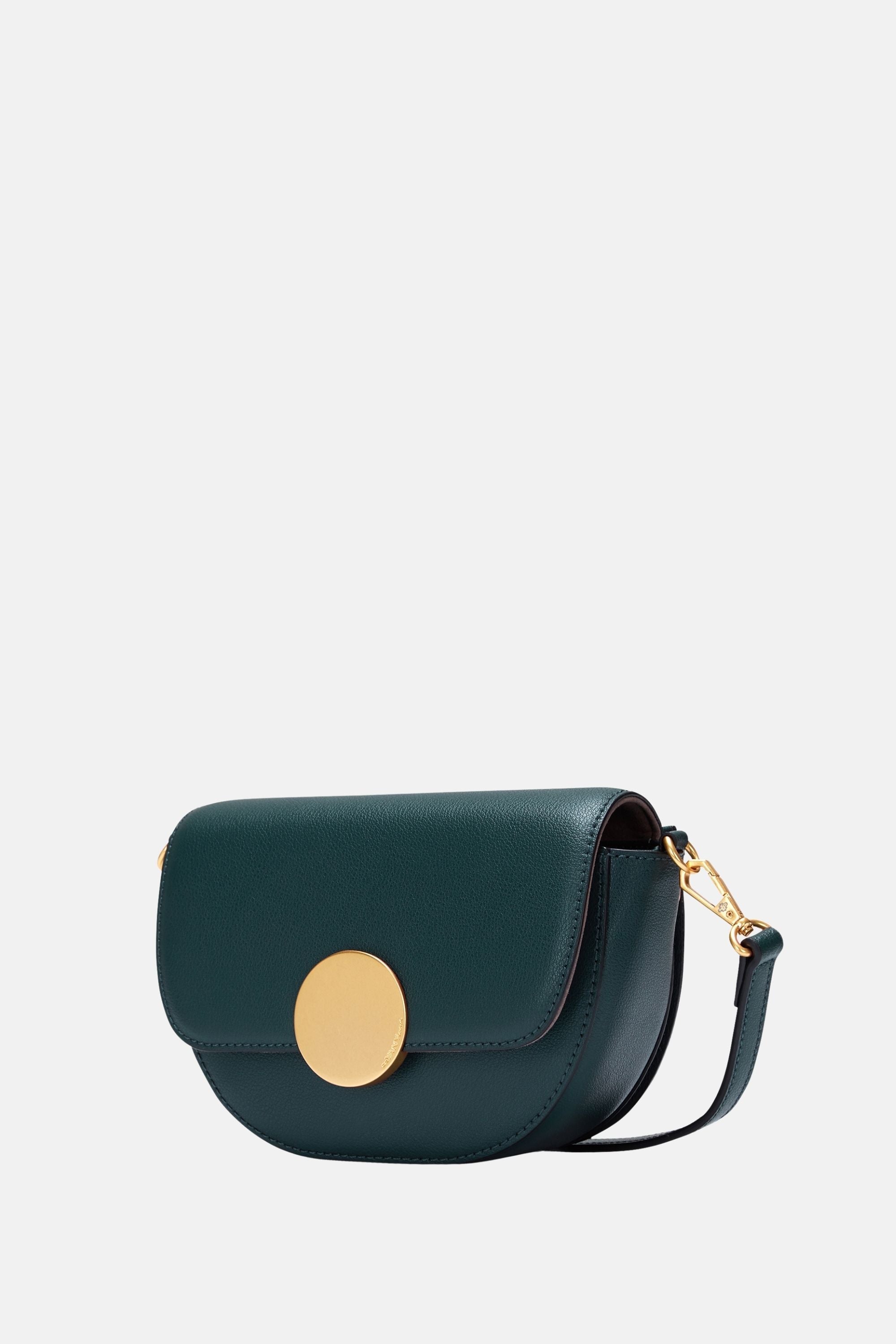 Oryany - Lottie Saddle Crossbody Small Handbags - Green Leather